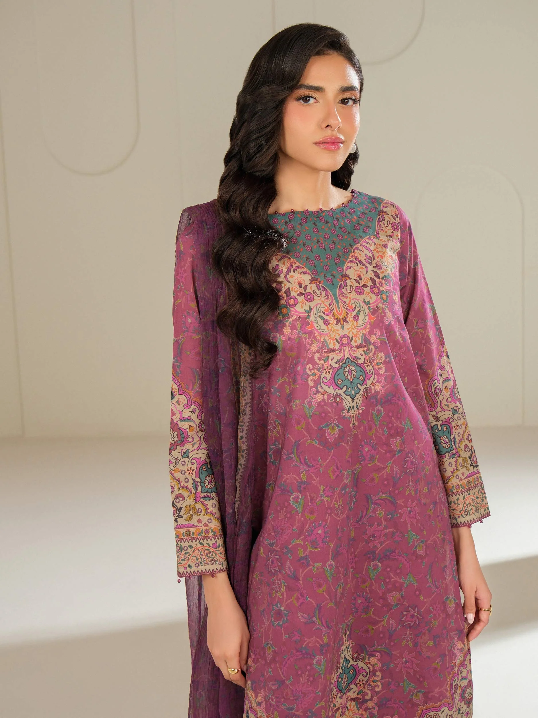 3 Piece Lawn Suit-Printed (Unstitched) - Image 5