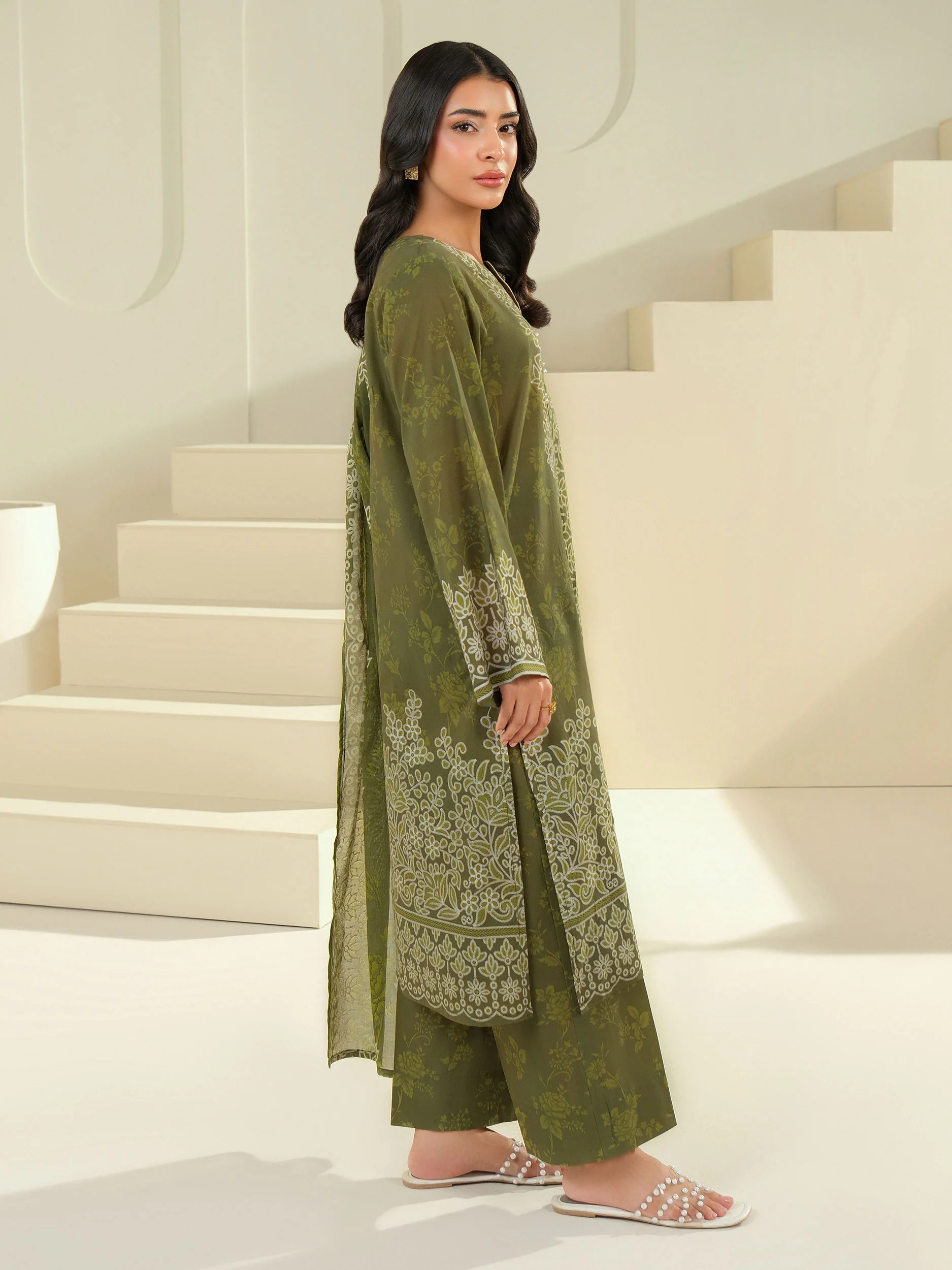 3 Piece Lawn Suit-Paste Print (Unstitched) - Image 4