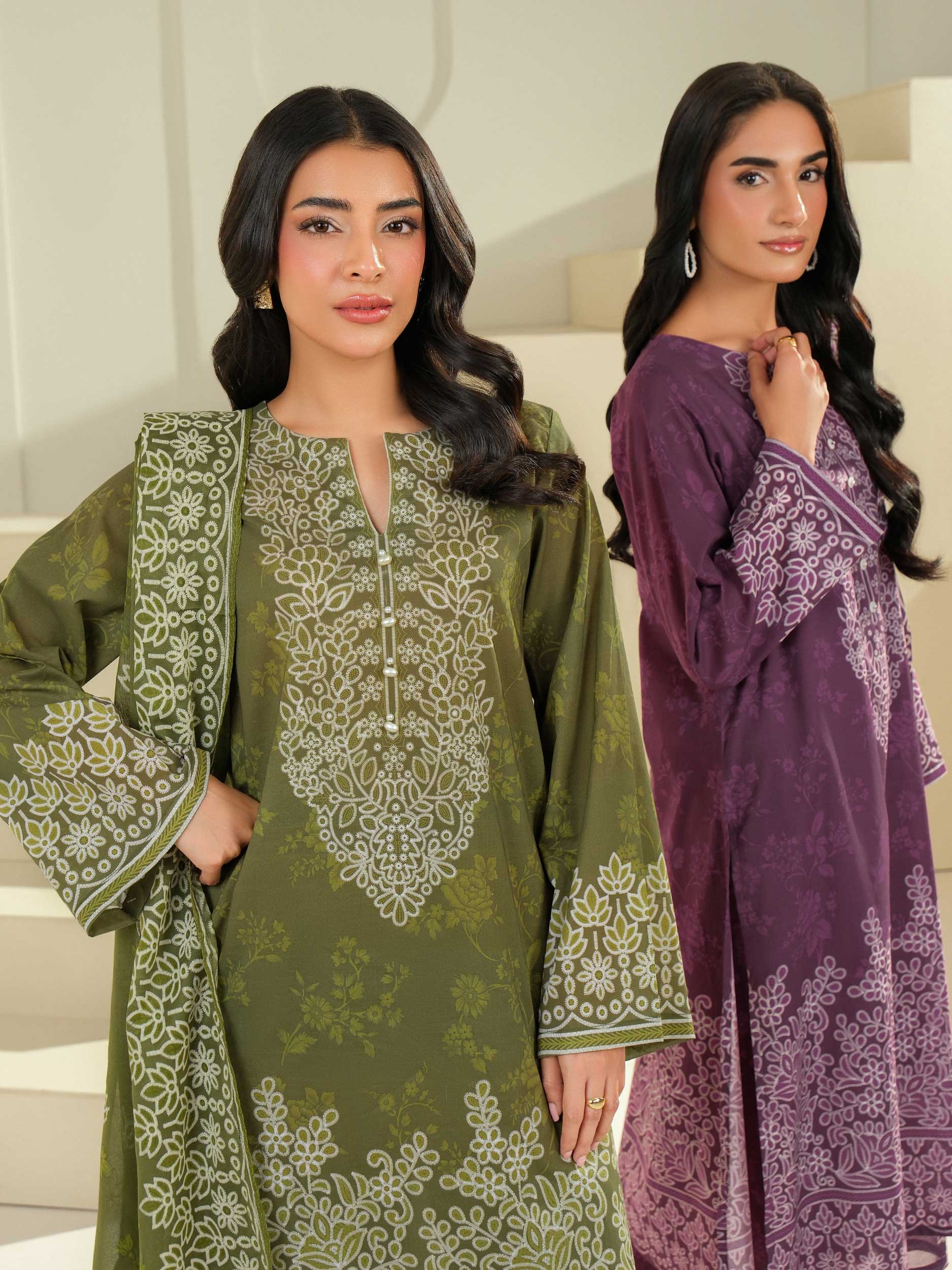 3 Piece Lawn Suit-Paste Print (Unstitched) - Image 7