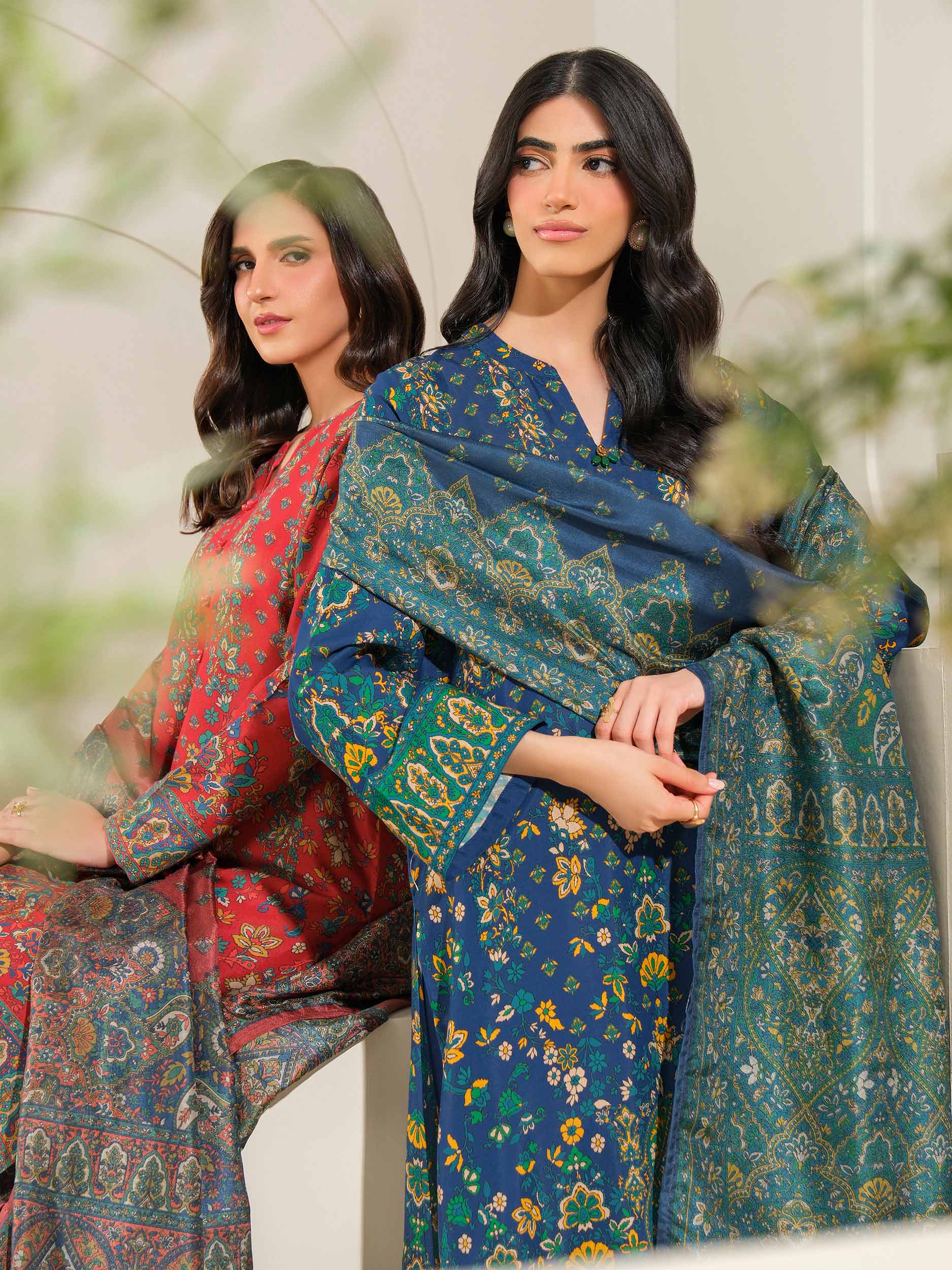 3 Piece Silk Suit-Printed (Unstitched) - Image 6