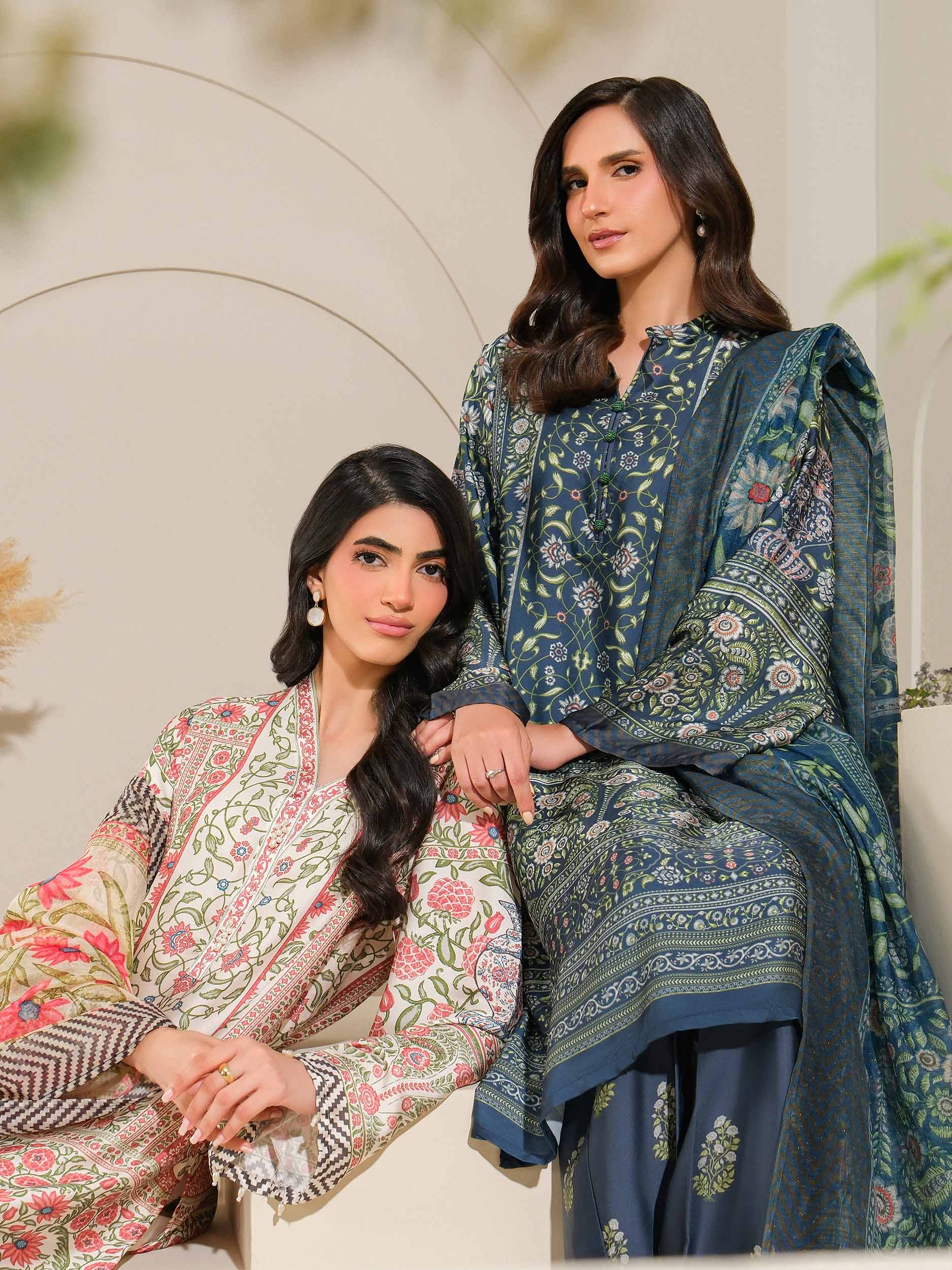 3 Piece Silk Suit-Printed (Unstitched) - Image 9