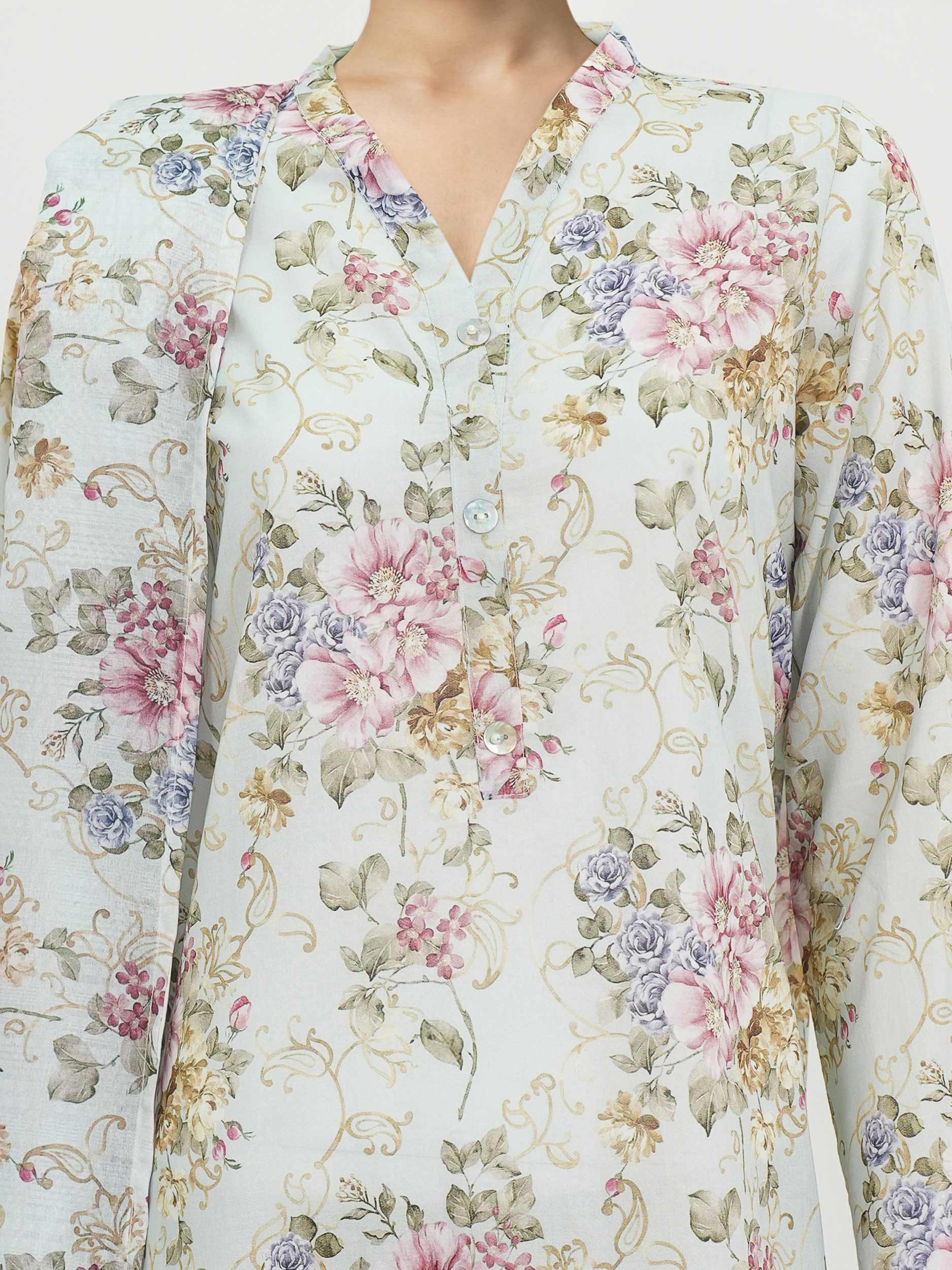 3 Piece Lawn Suit-Printed (Unstitched) - Image 4