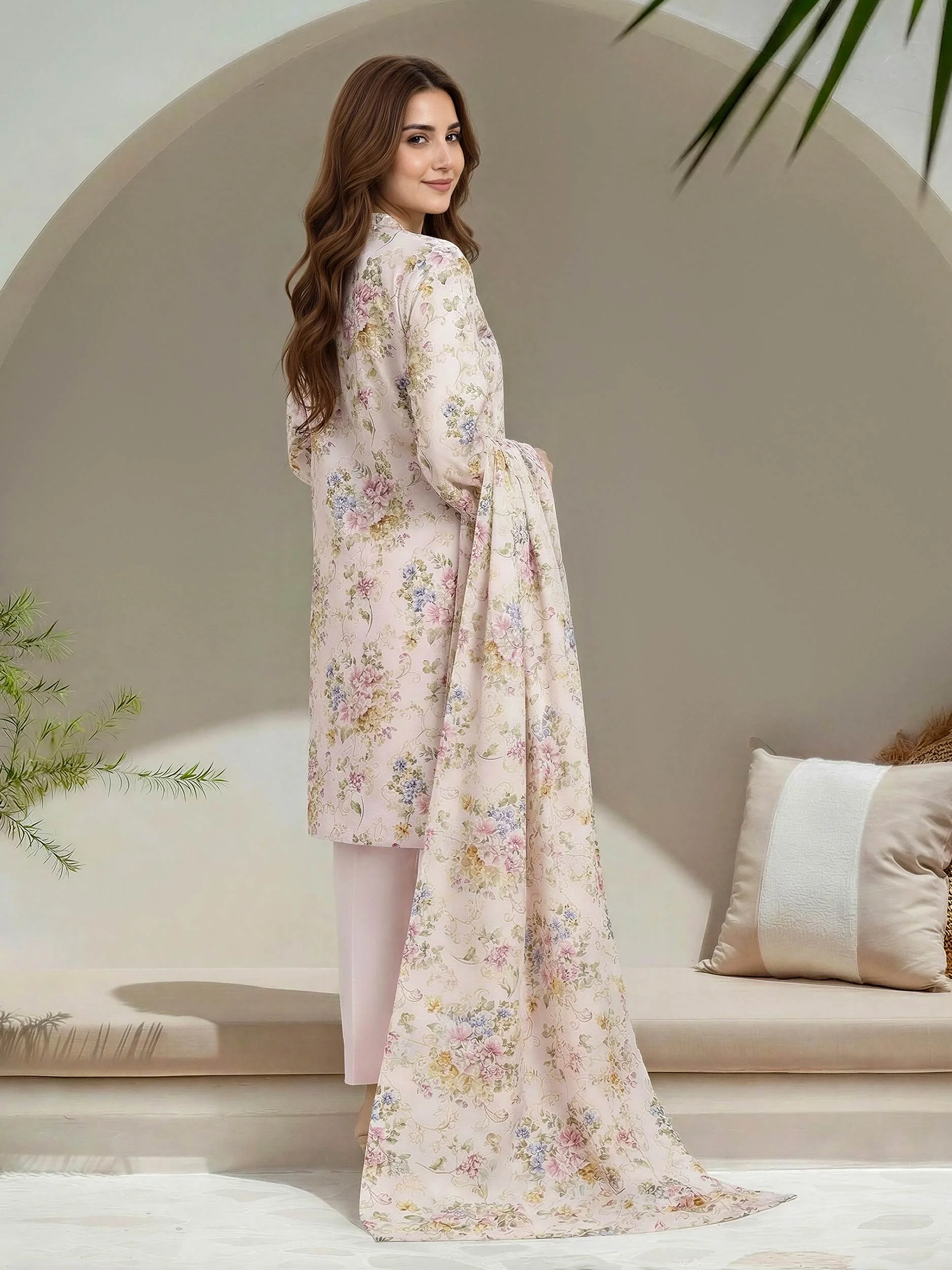 3 Piece Lawn Suit-Printed (Unstitched) - Image 4