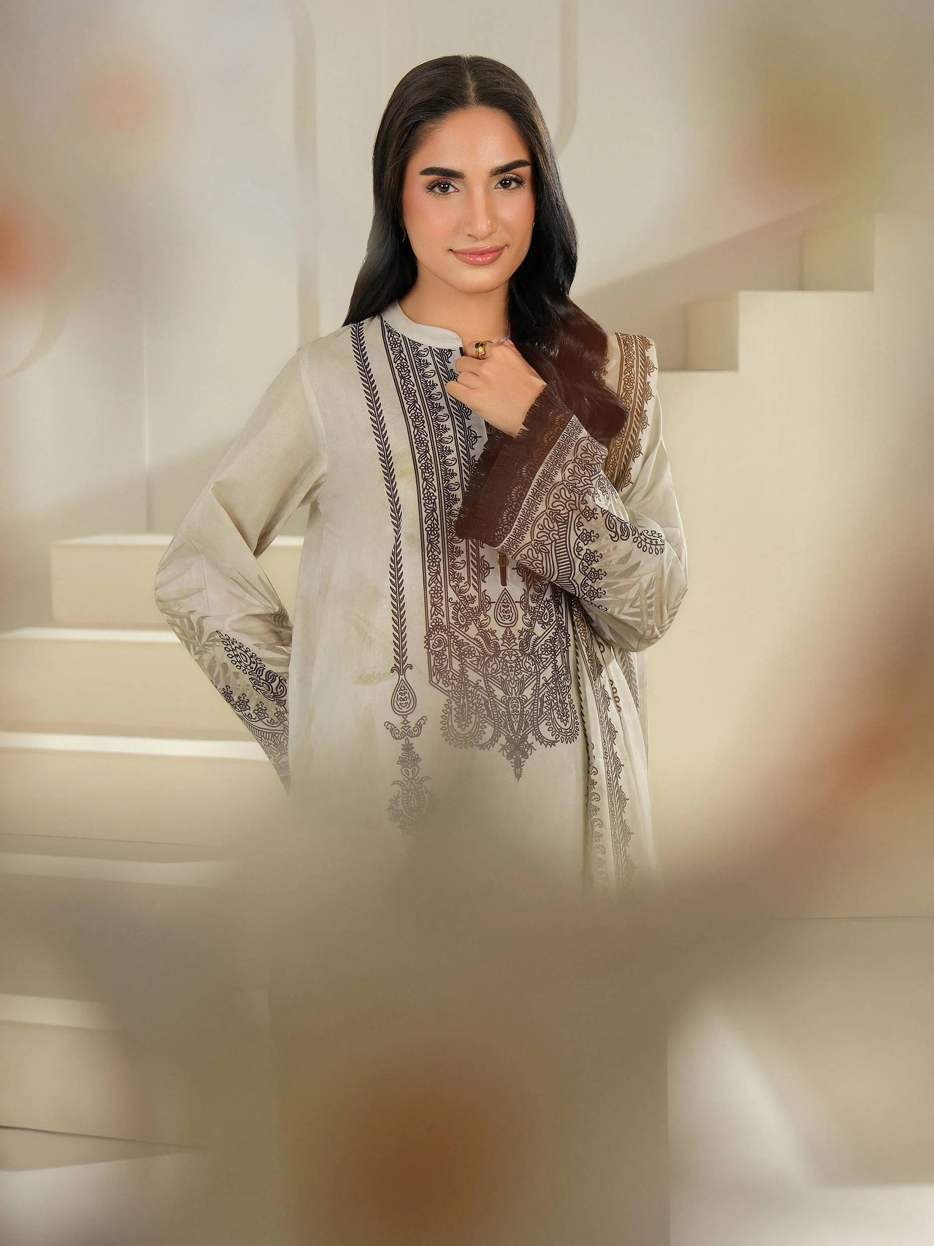 2 Piece Lawn Suit-Printed (Unstitched) - Image 5
