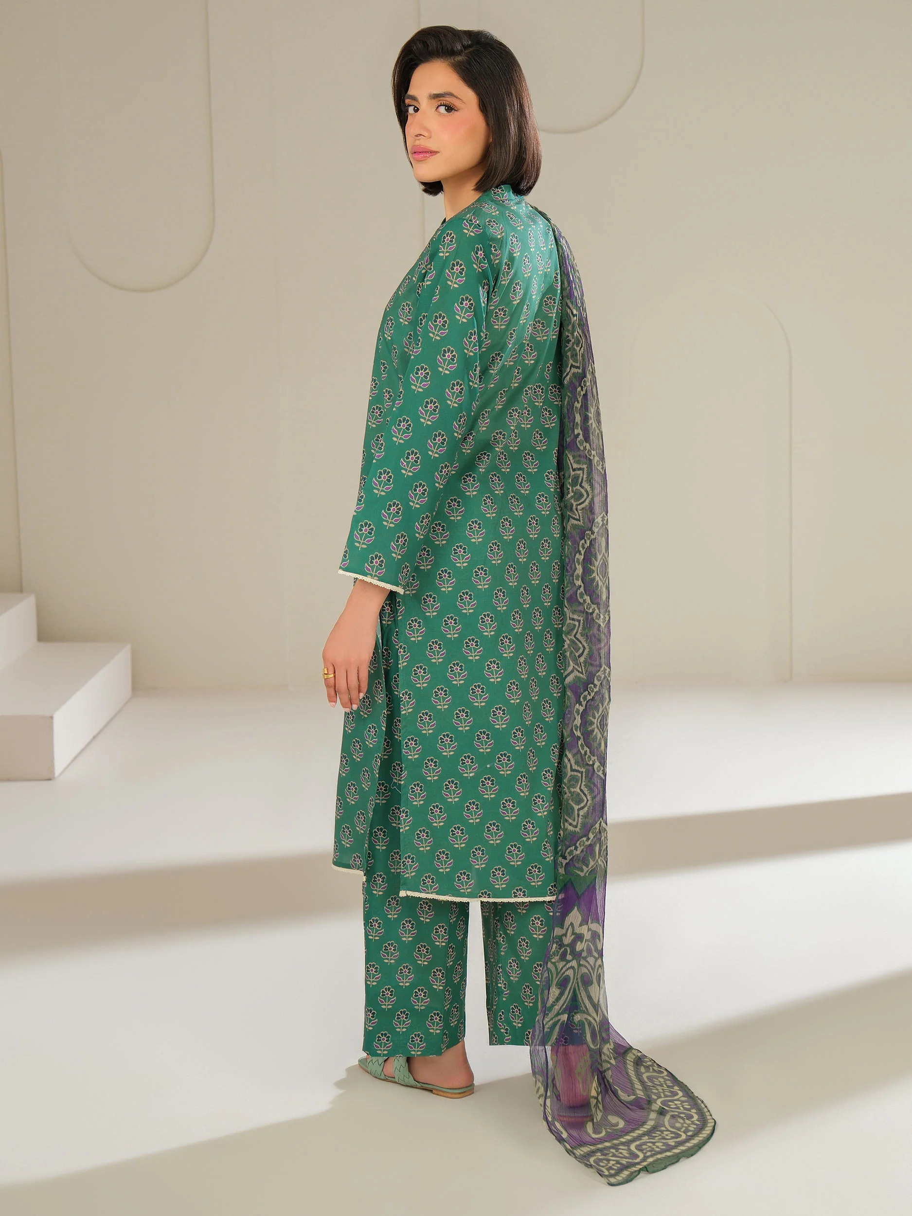 3 Piece Lawn Suit-Printed (Unstitched) - Image 4