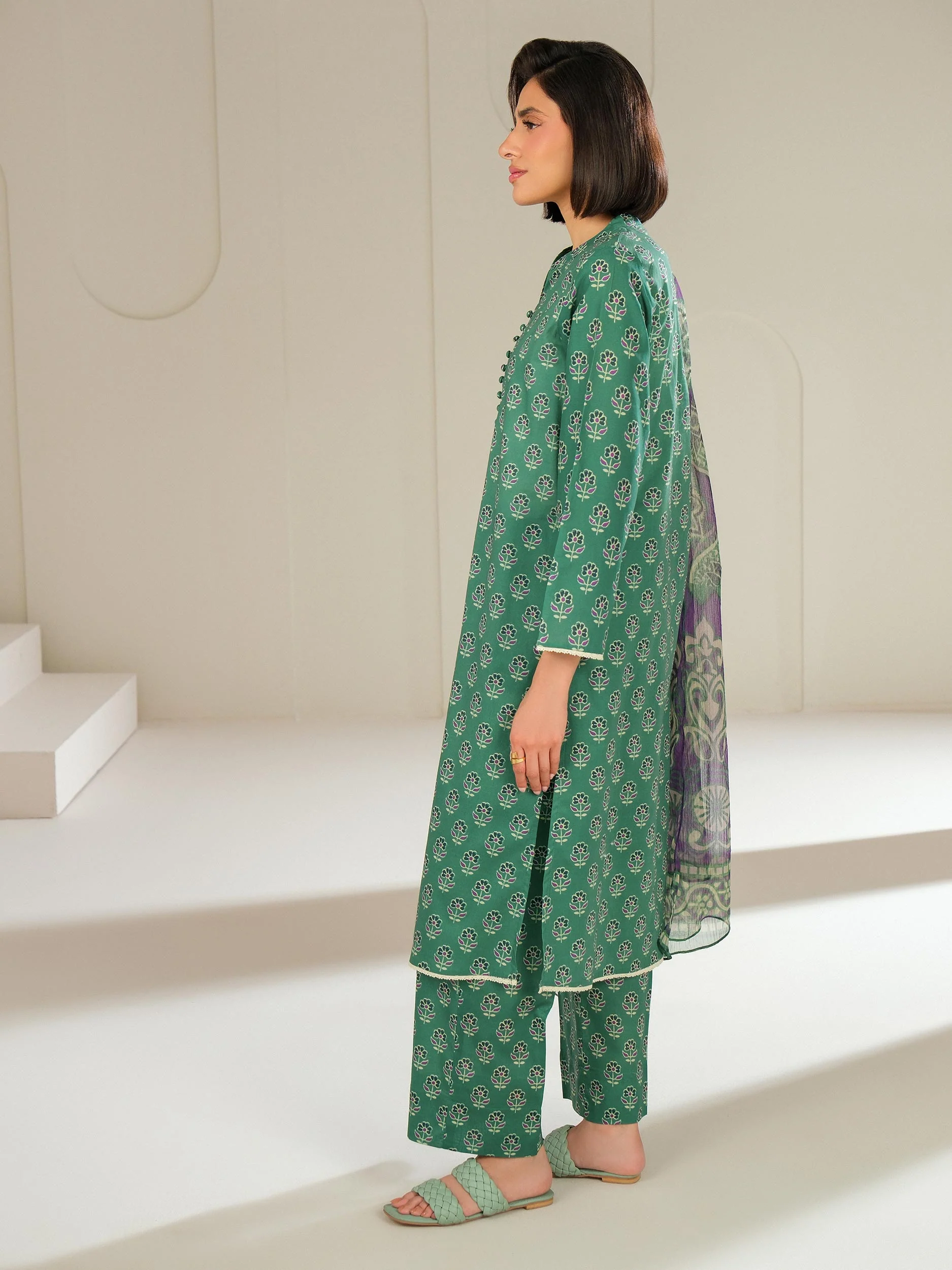 3 Piece Lawn Suit-Printed (Unstitched) - Image 5