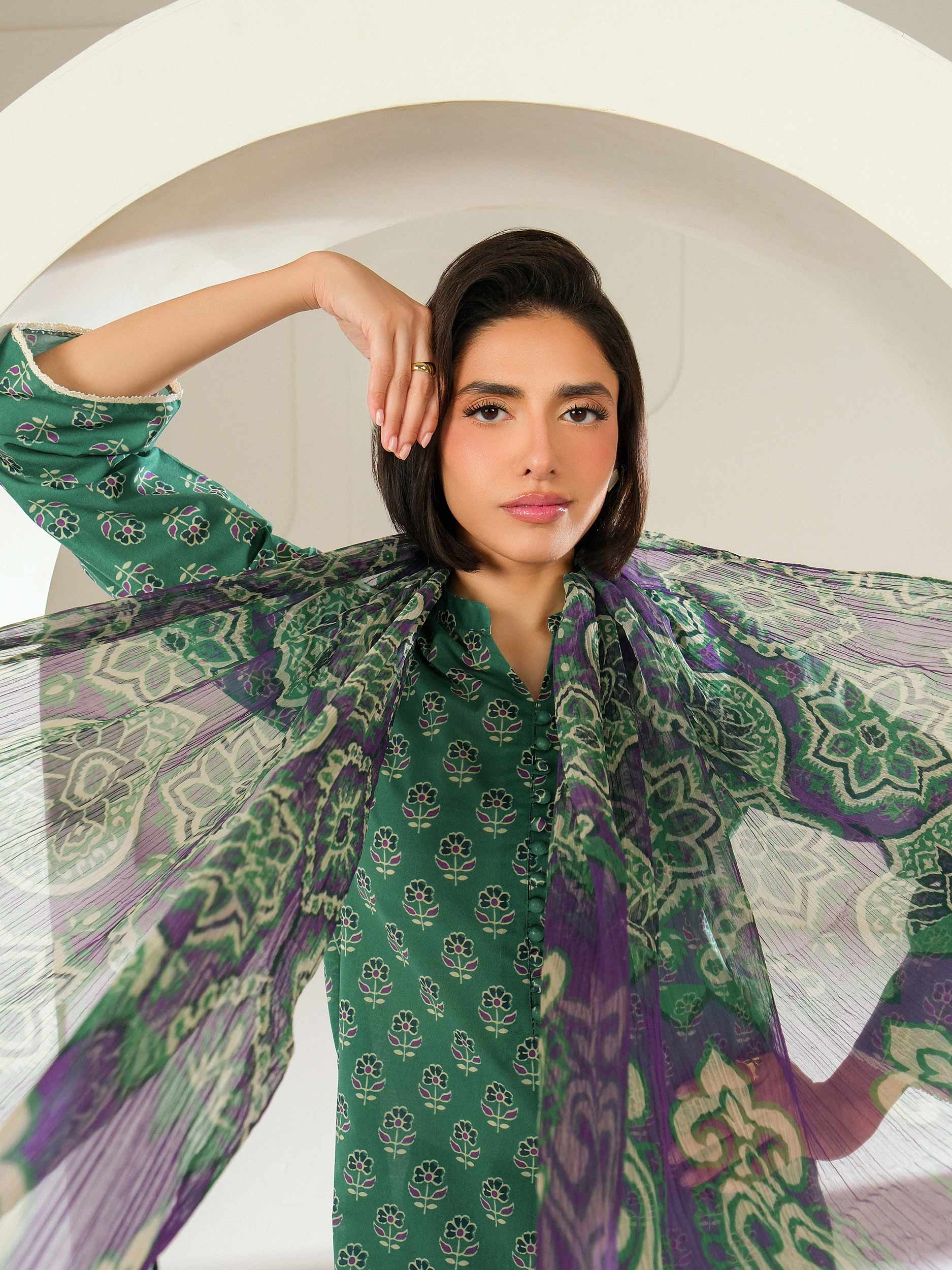 3 Piece Lawn Suit-Printed (Unstitched) - Image 6