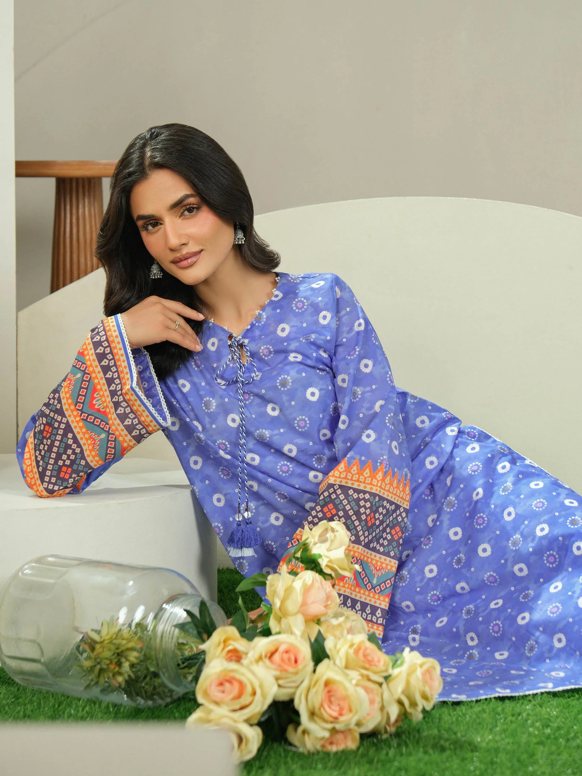 2 Piece Lawn Suit-Printed (Unstitched) - Image 7