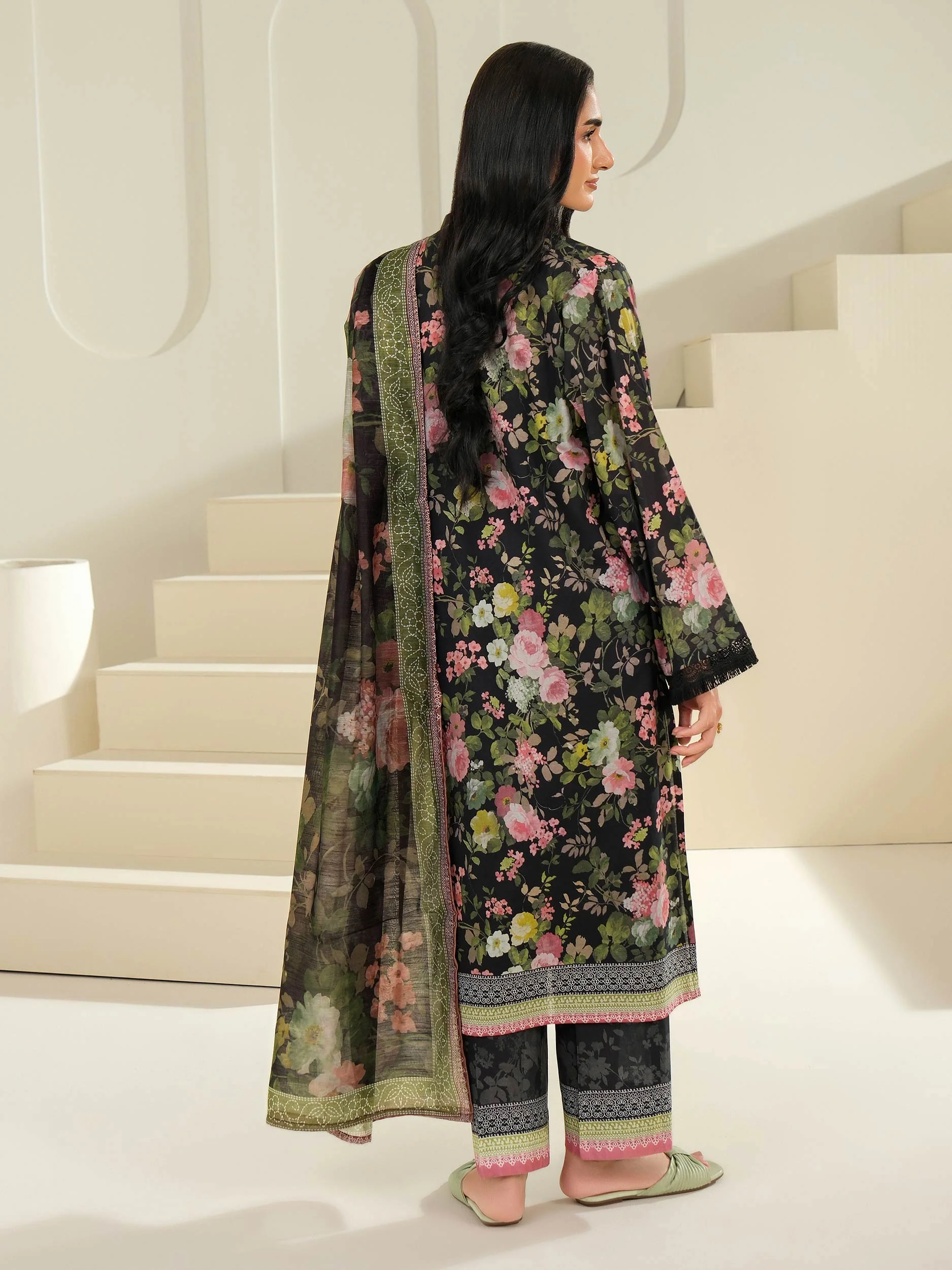 3 Piece Lawn Suit-Printed (Unstitched) - Image 5