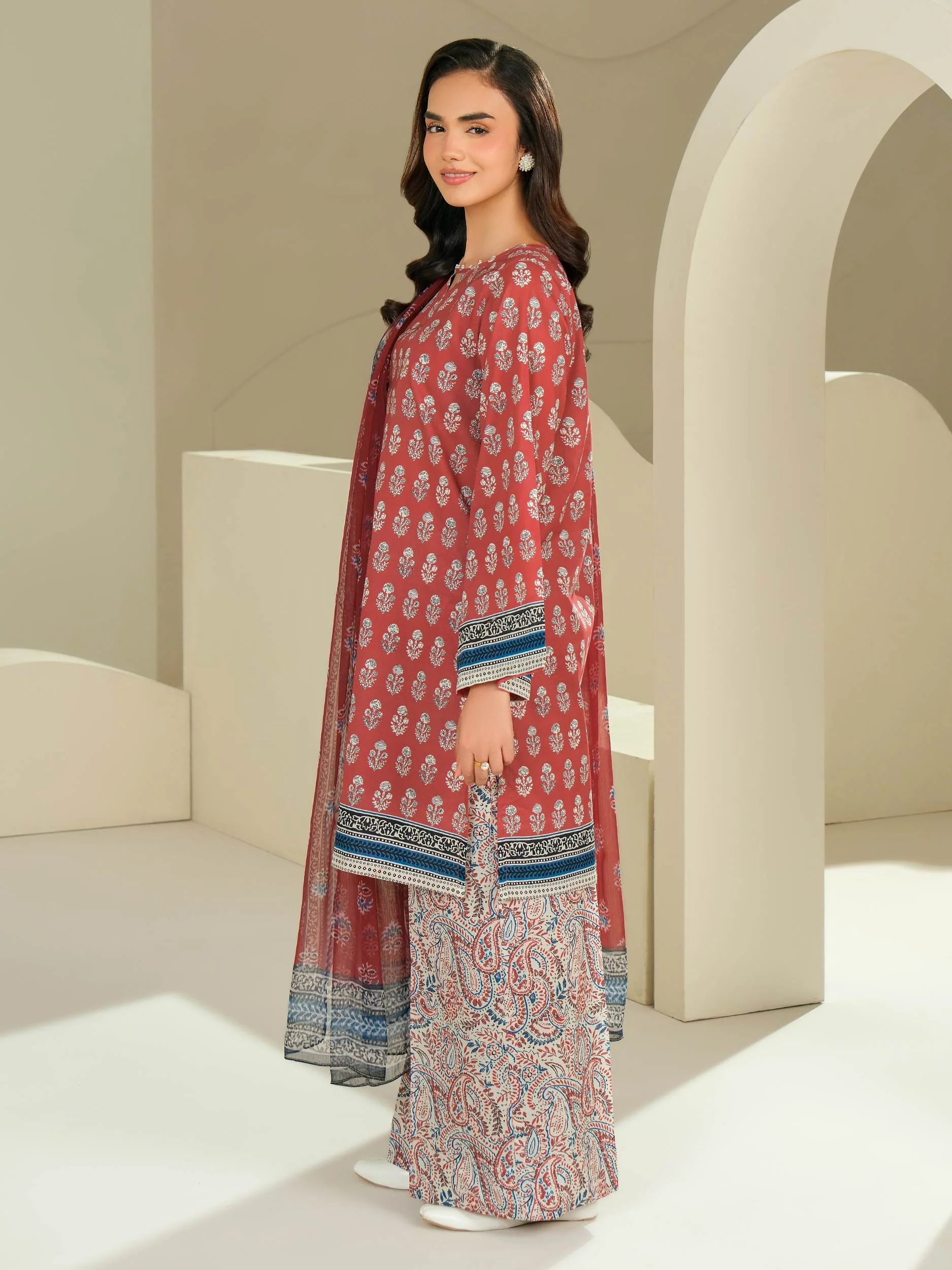 3 Piece Lawn Suit-Printed (Unstitched) - Image 5
