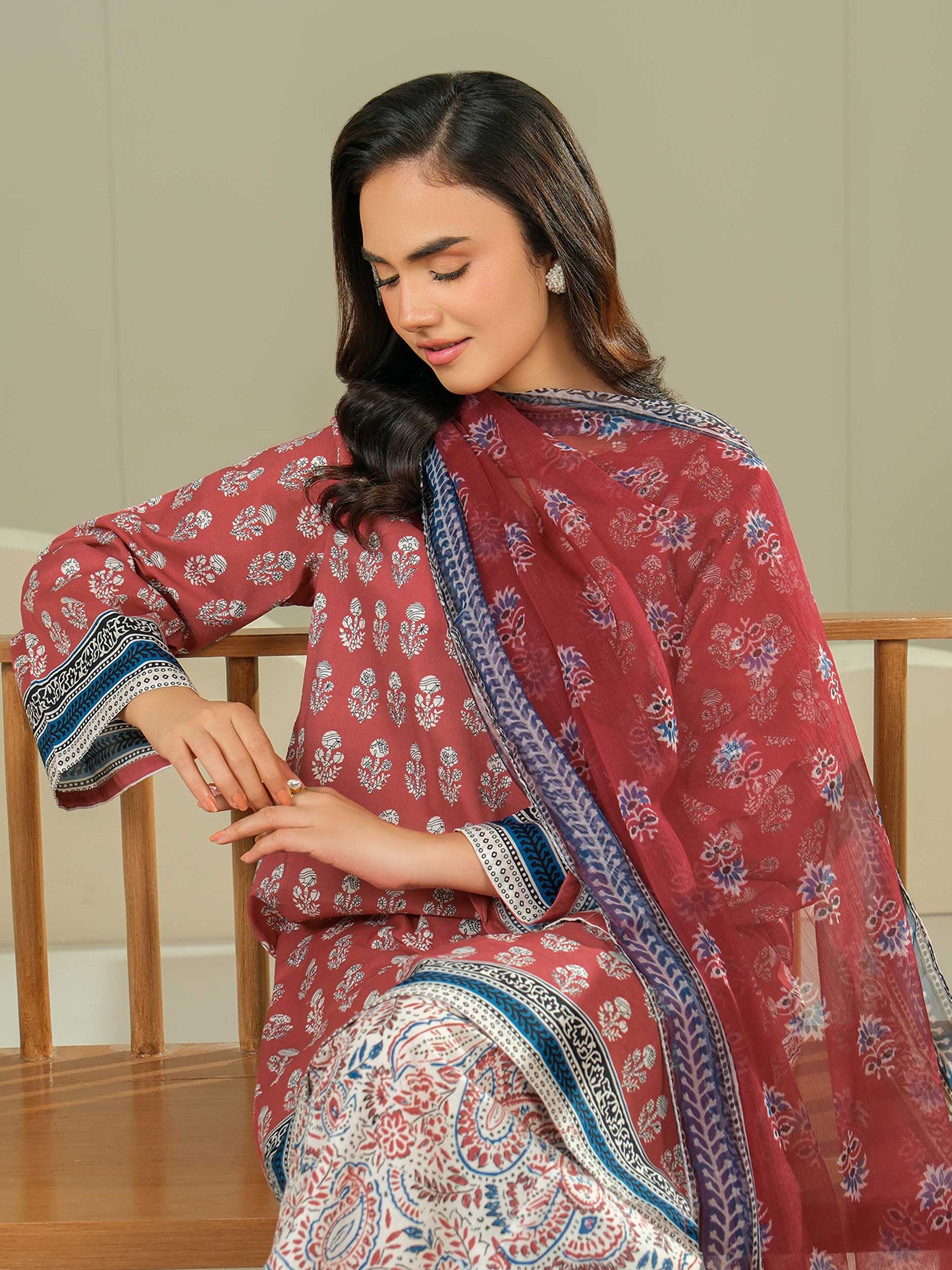 3 Piece Lawn Suit-Printed (Unstitched) - Image 7