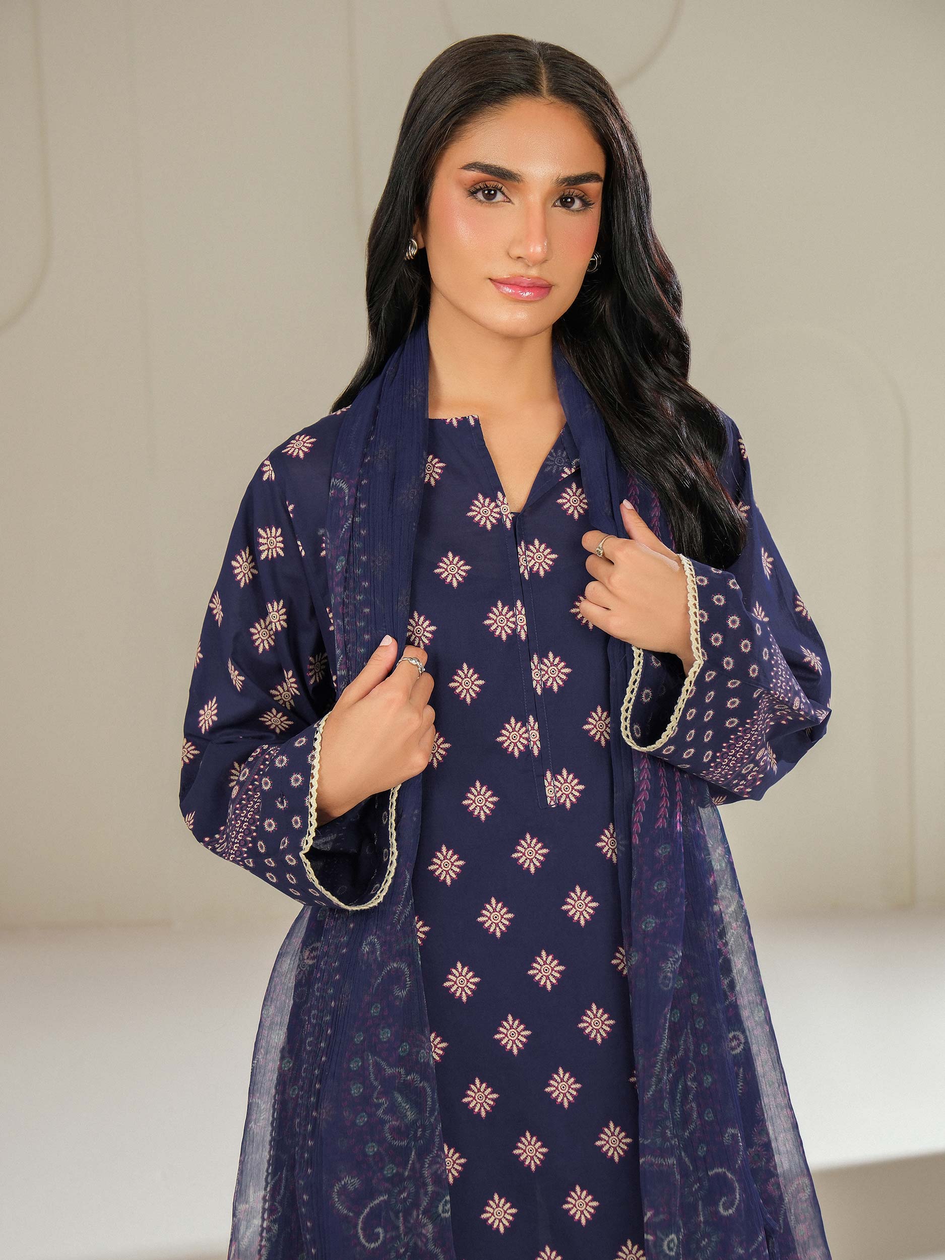 3 Piece Lawn Suit-Printed (Unstitched) - Image 5