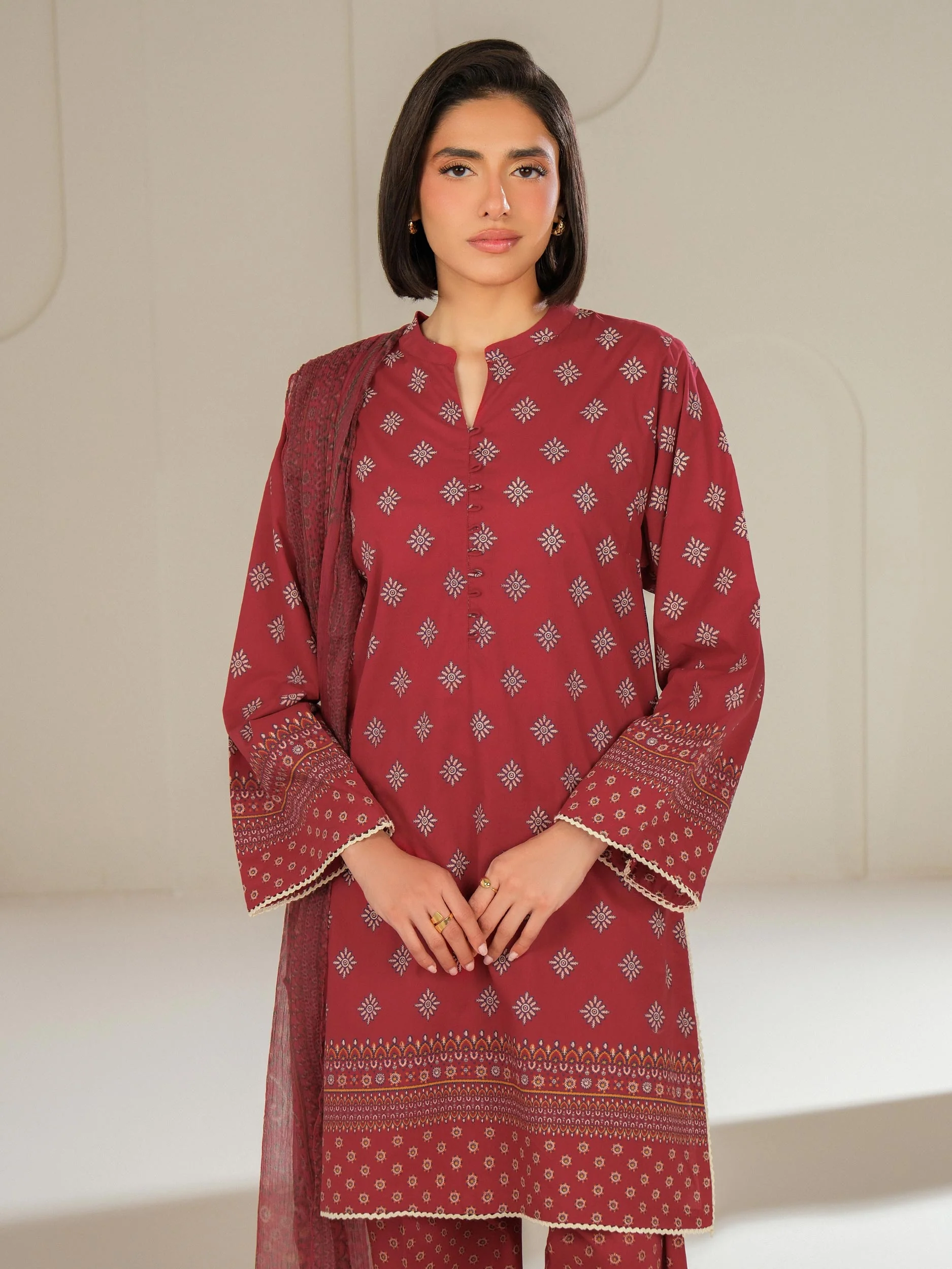 3 Piece Lawn Suit-Printed (Unstitched) - Image 2