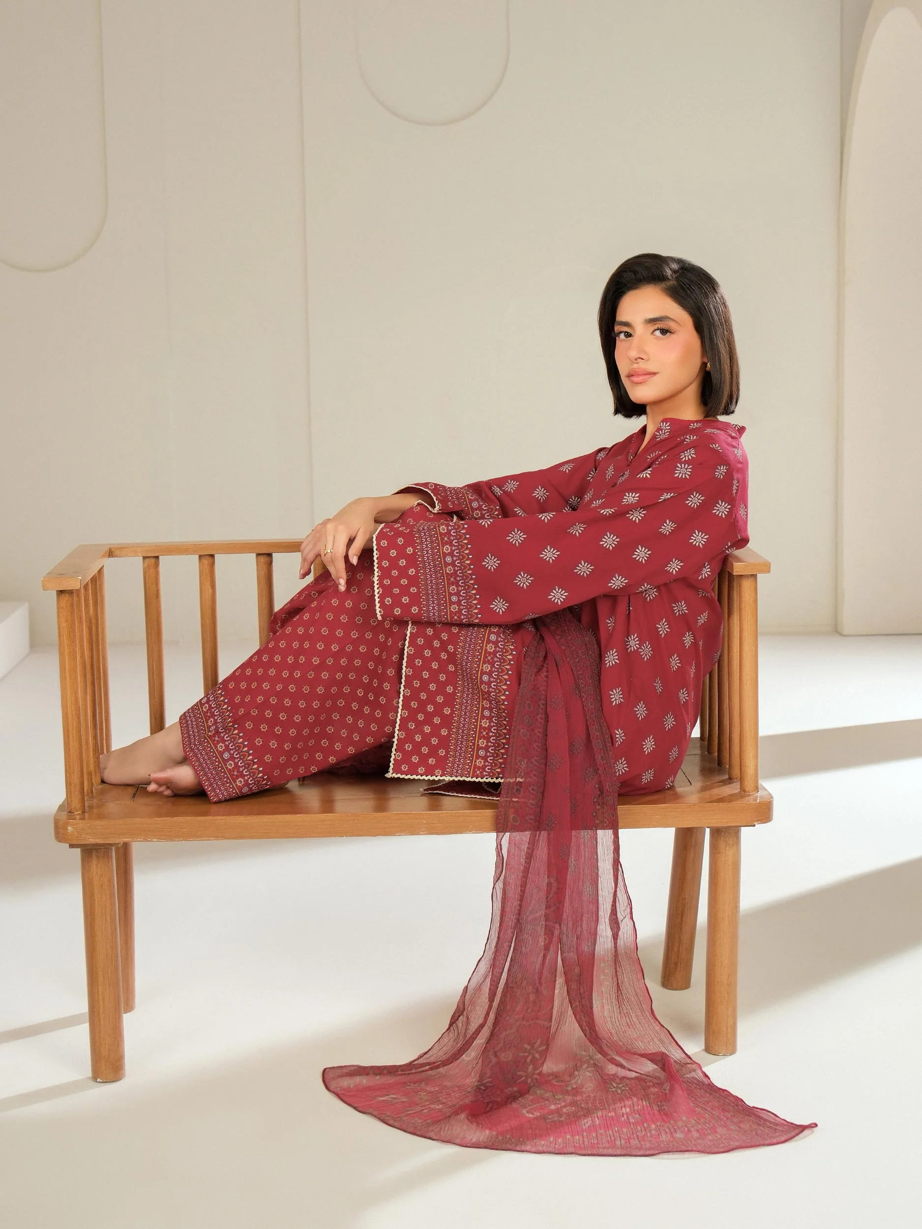 3 Piece Lawn Suit-Printed (Unstitched) - Image 3