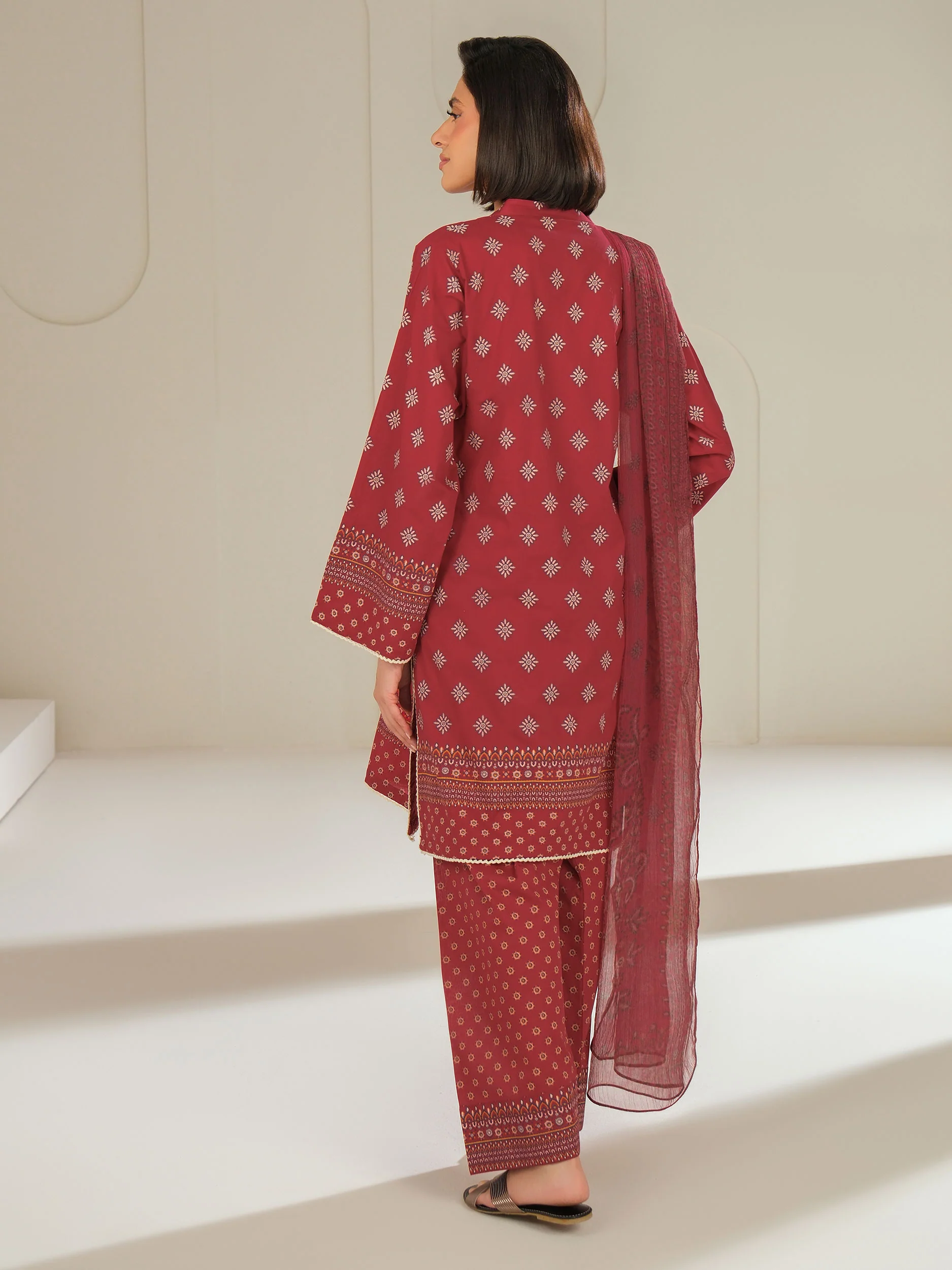 3 Piece Lawn Suit-Printed (Unstitched) - Image 4