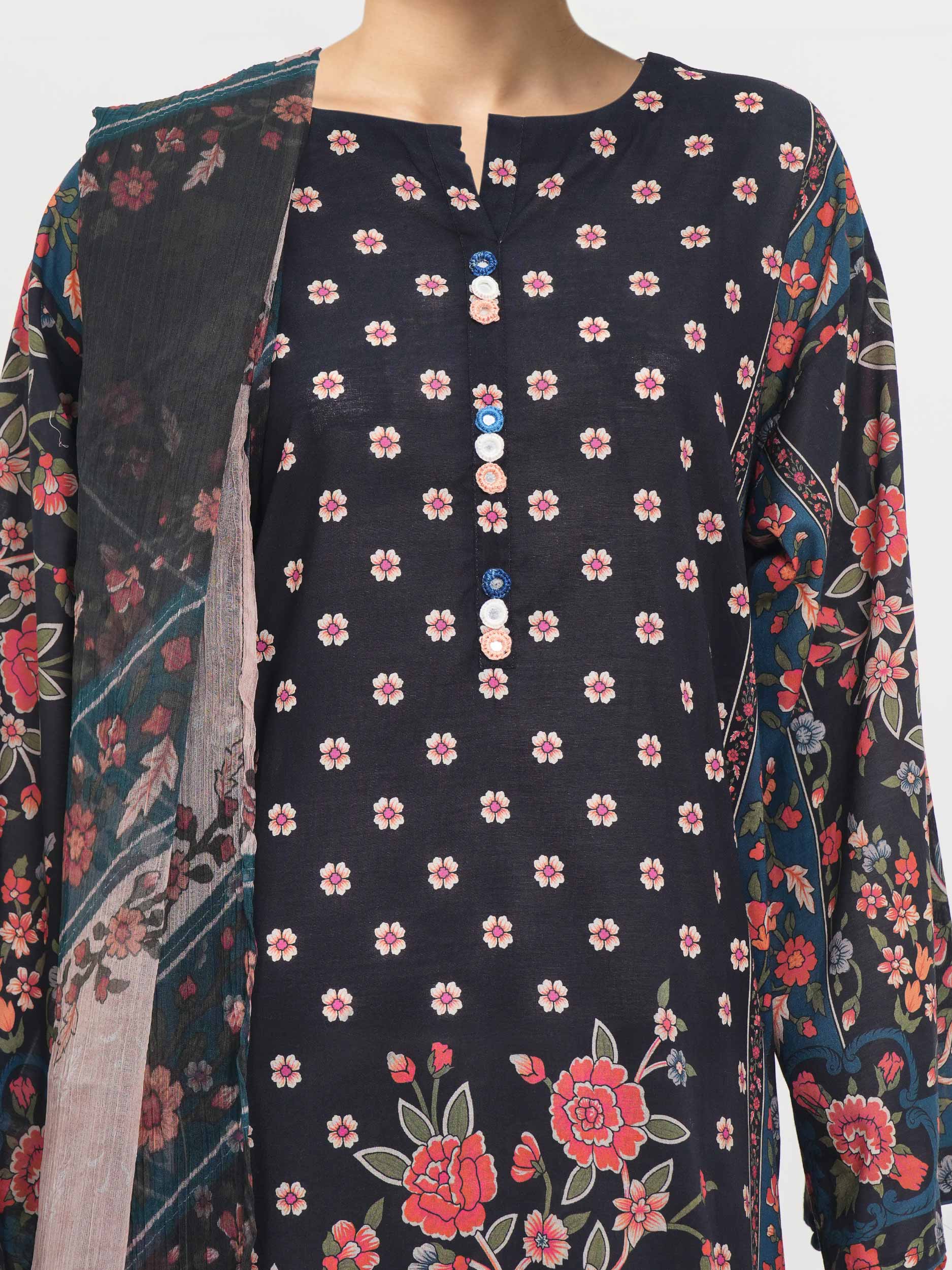 3 Piece Lawn Suit (Unstitched) - Image 6