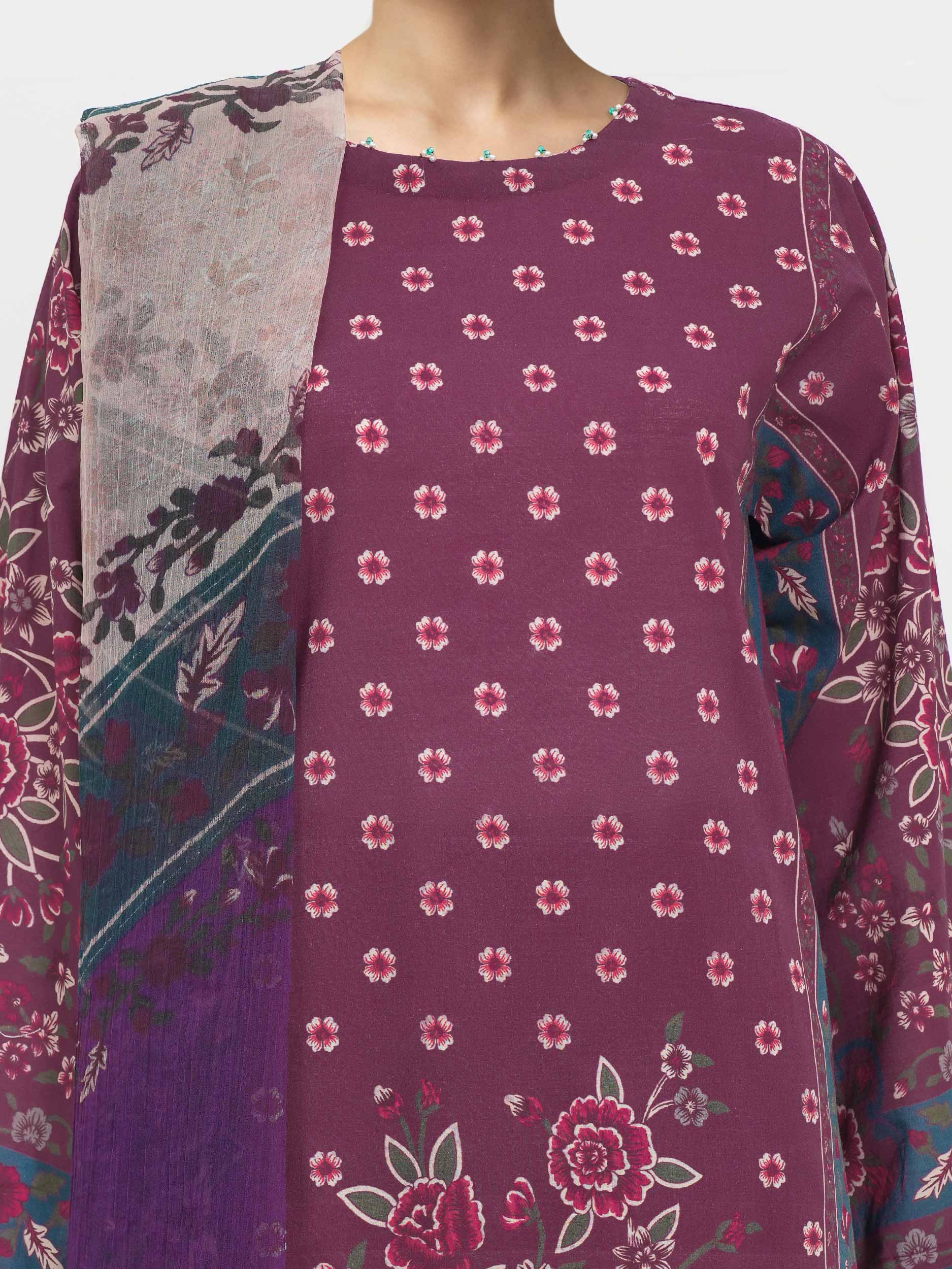 3 Piece Lawn Suit (Unstitched) - Image 6