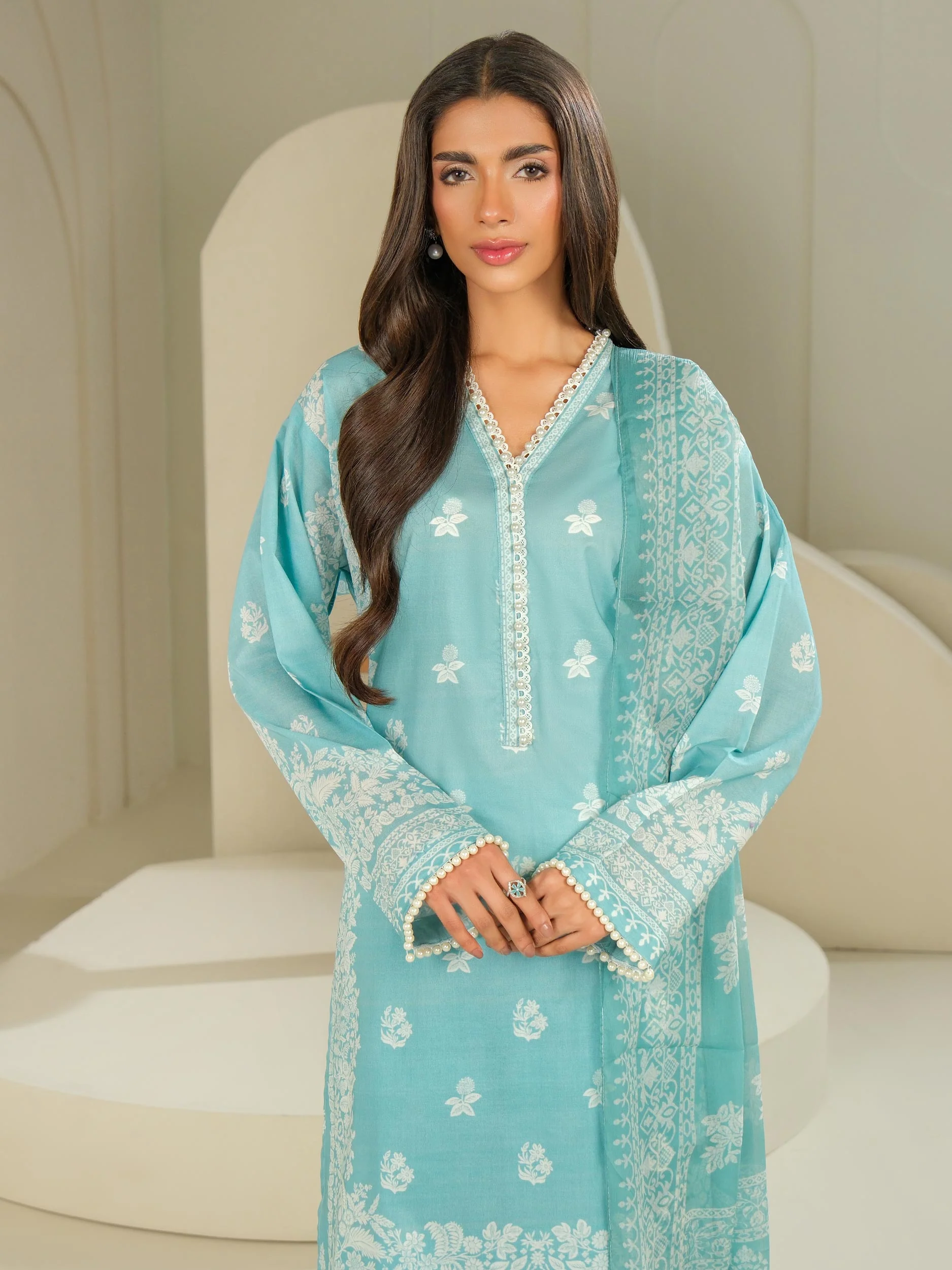 3 Piece Lawn Suit-Printed (Unstitched) - Image 2