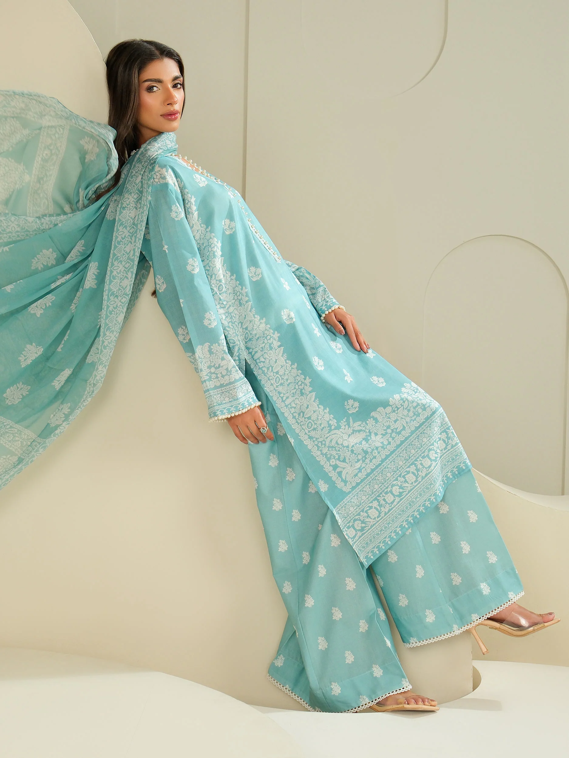 3 Piece Lawn Suit-Printed (Unstitched) - Image 4