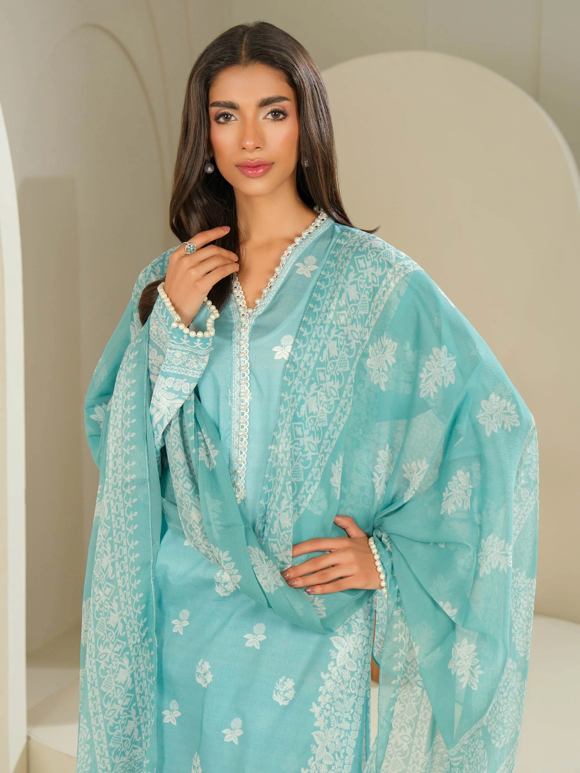 3 Piece Lawn Suit-Printed (Unstitched) - Image 6