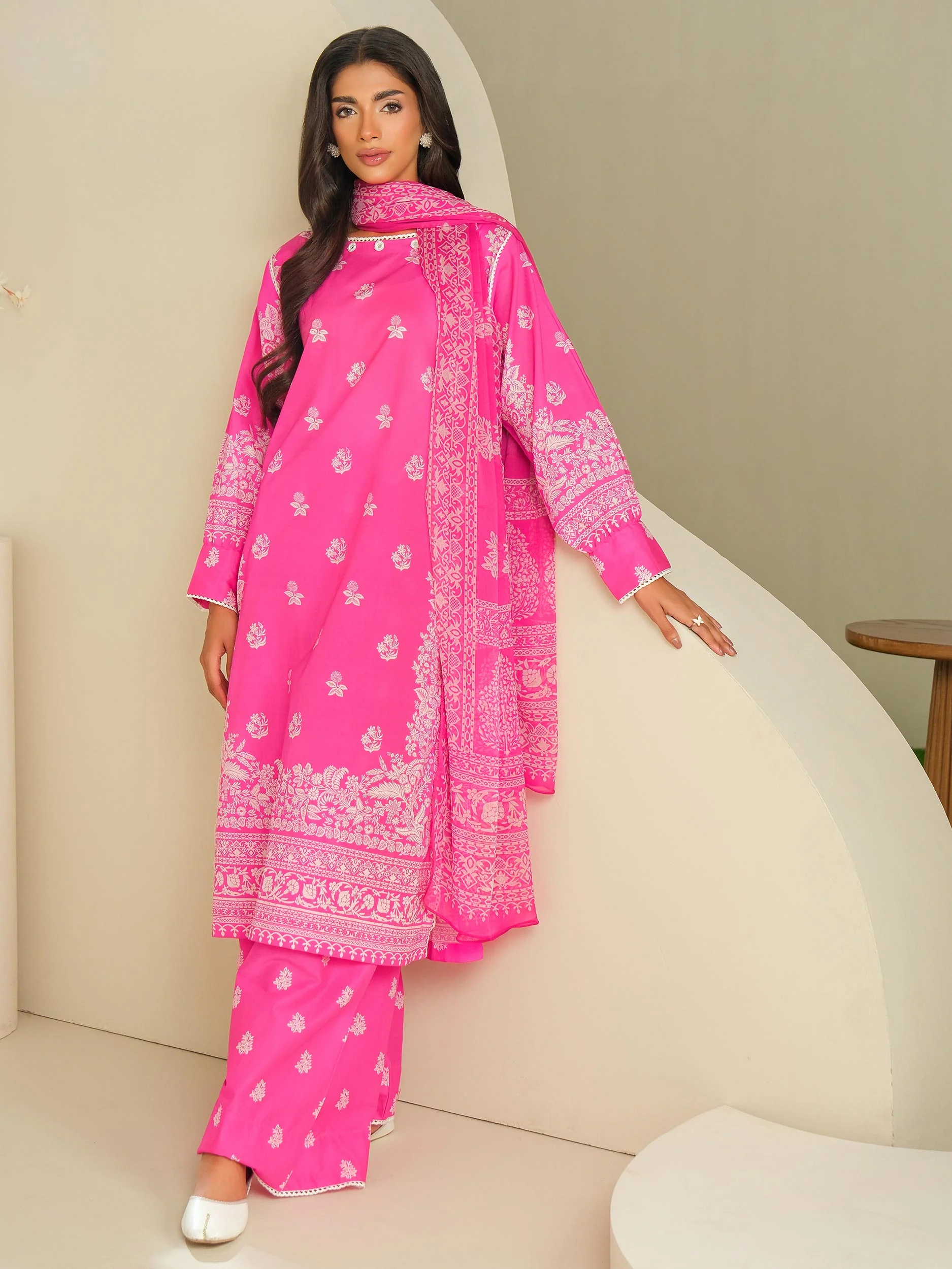 3 Piece Lawn Suit-Printed (Unstitched) - Image 2