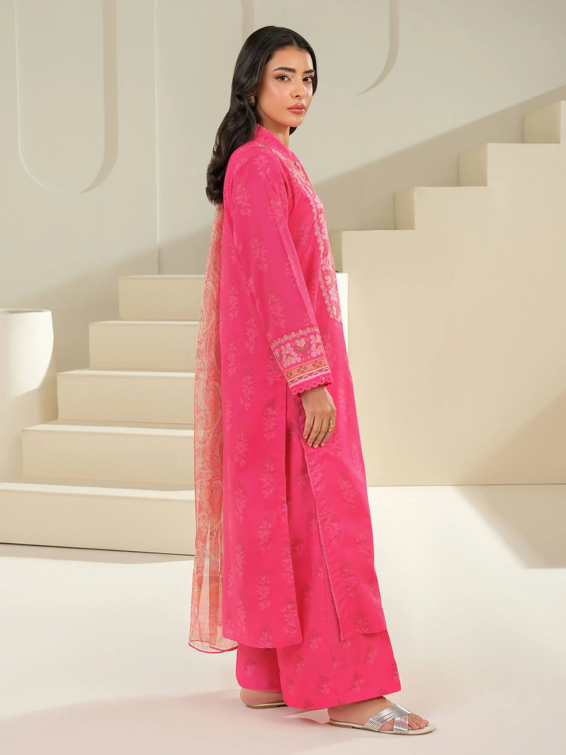 3 Piece Lawn Suit-Printed (Unstitched) - Image 3