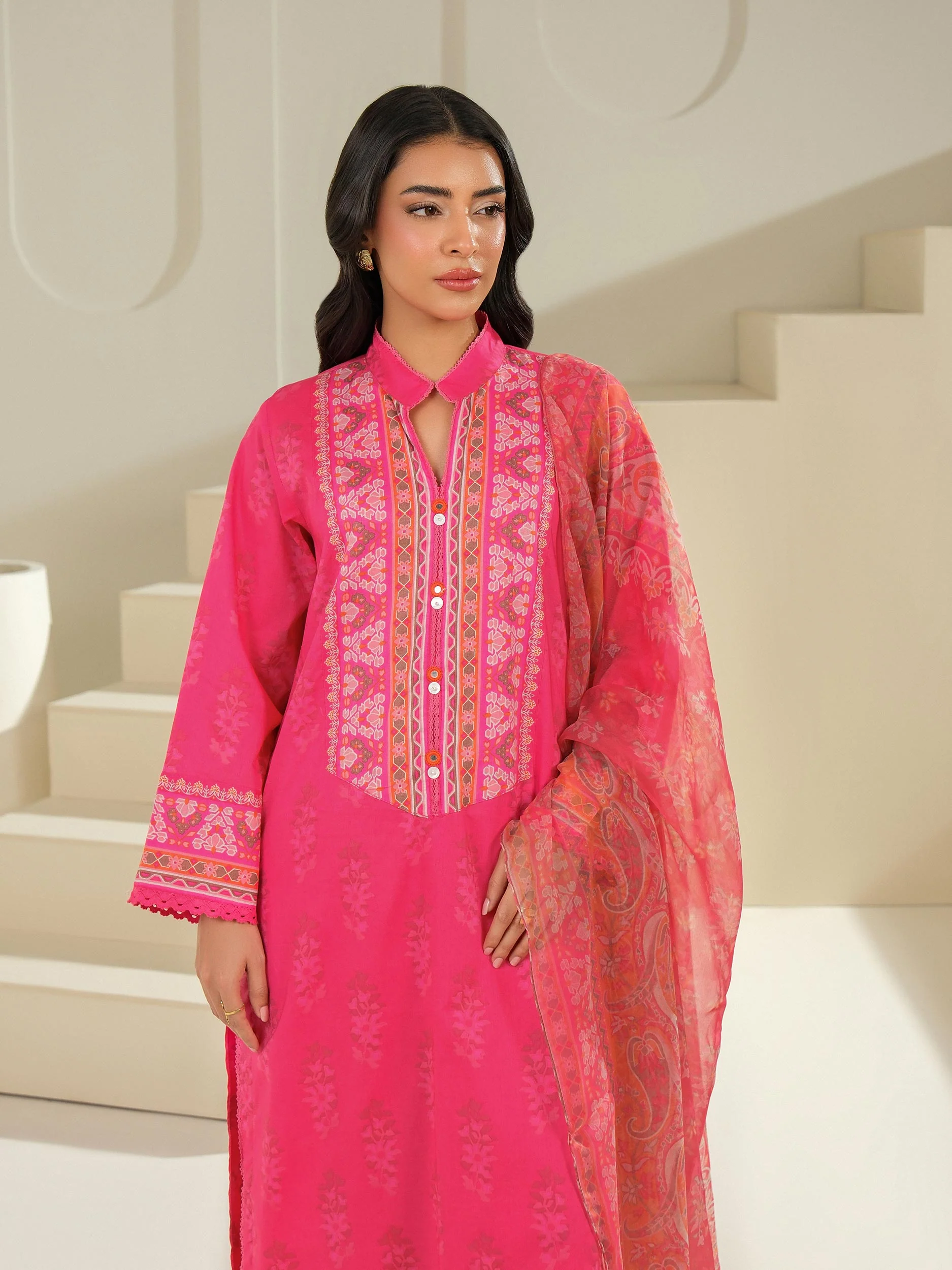 3 Piece Lawn Suit-Printed (Unstitched) - Image 5