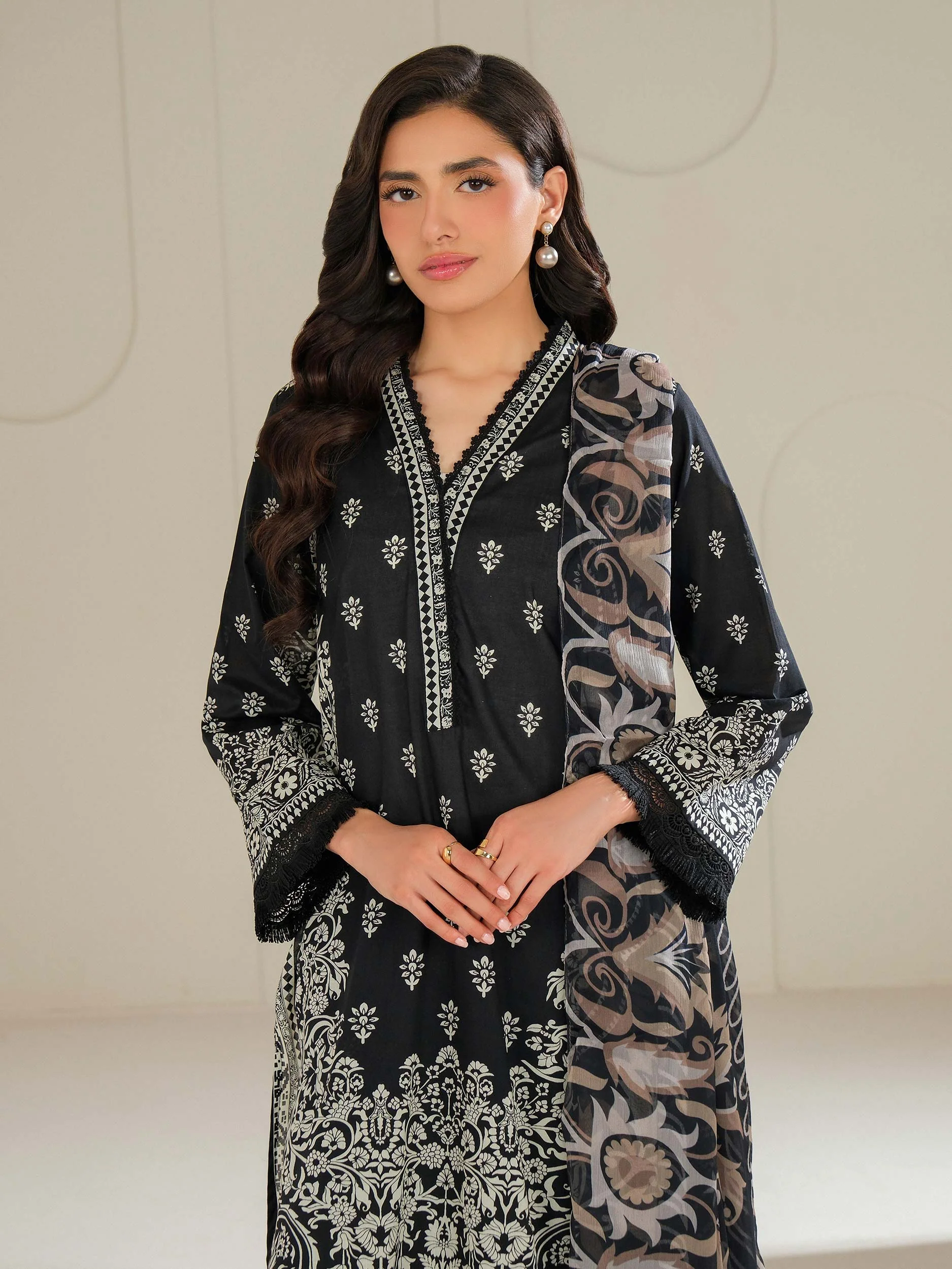 3 Piece Lawn Suit-Printed (Unstitched) - Image 6