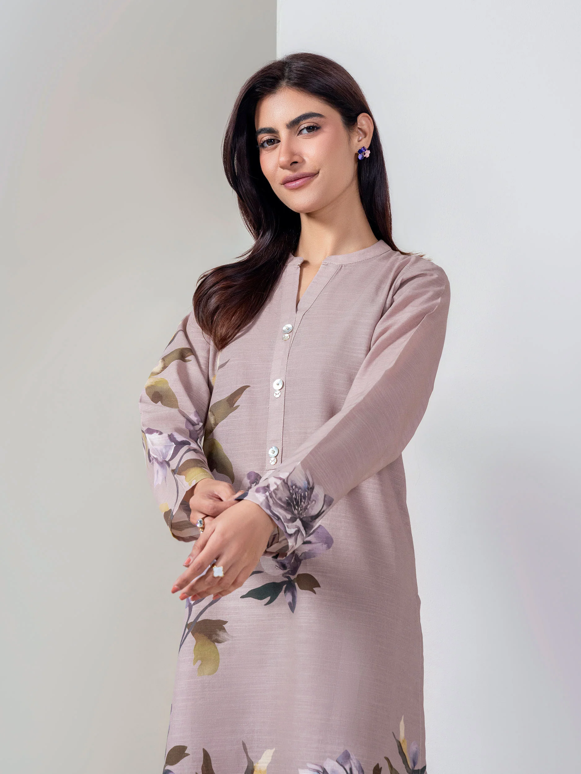2 Piece Slub Khaddar Suit (Unstitched) - Image 5