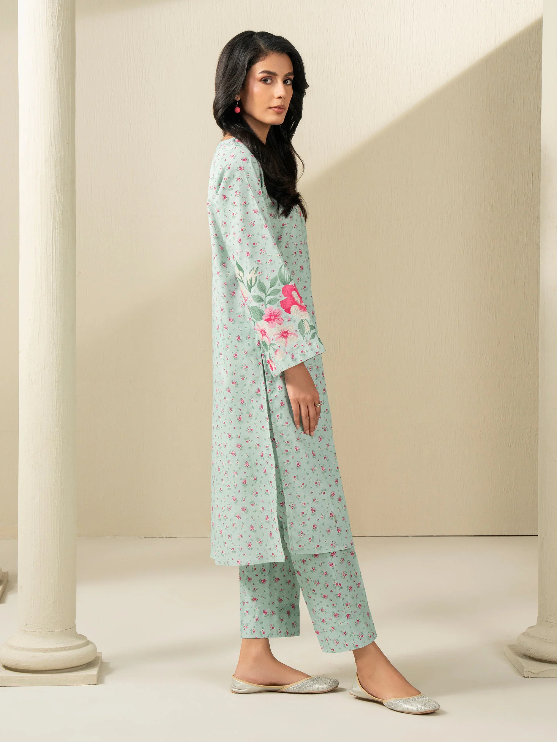 2 Piece Khaddar Suit-Printed (Unstitched) - Image 3