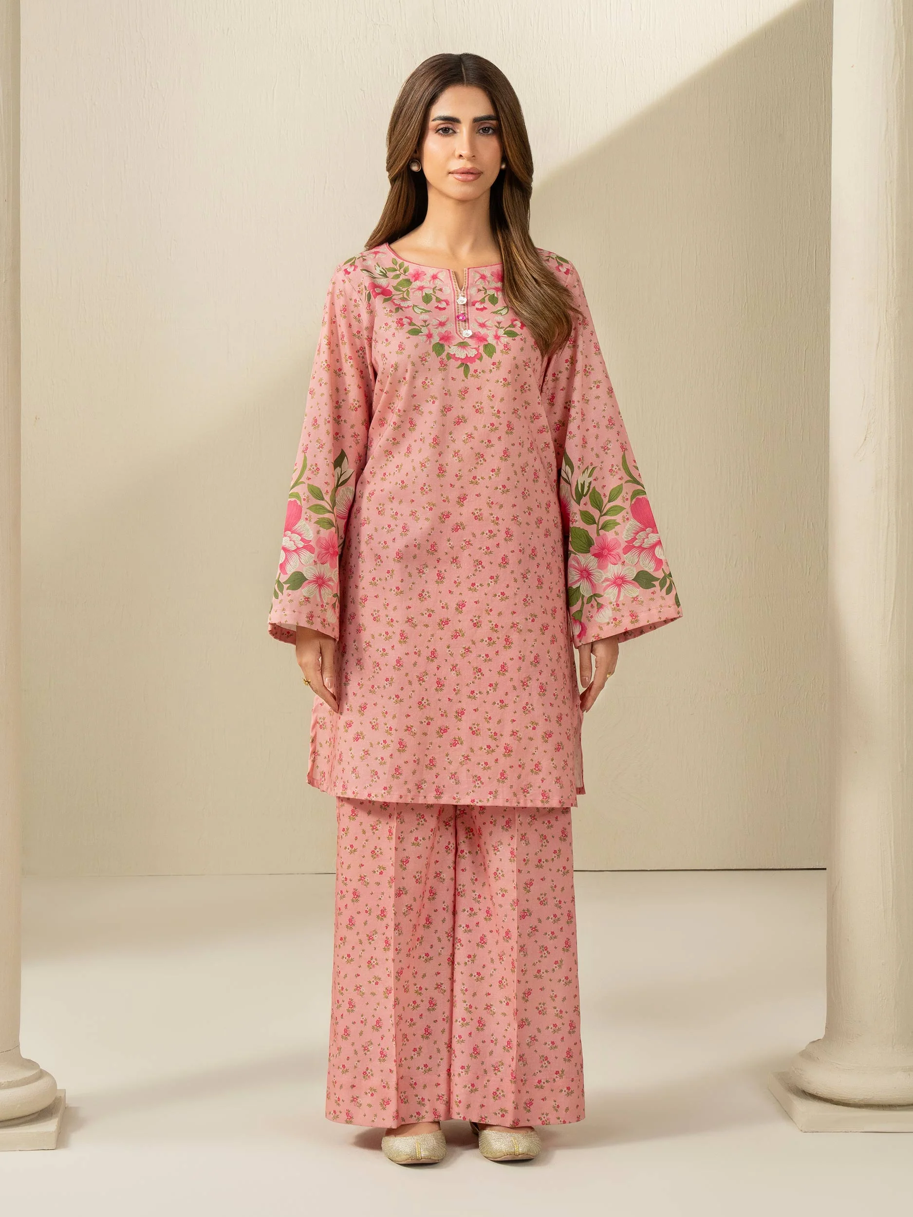2 Piece Khaddar Suit-Printed (Unstitched) - Image 3