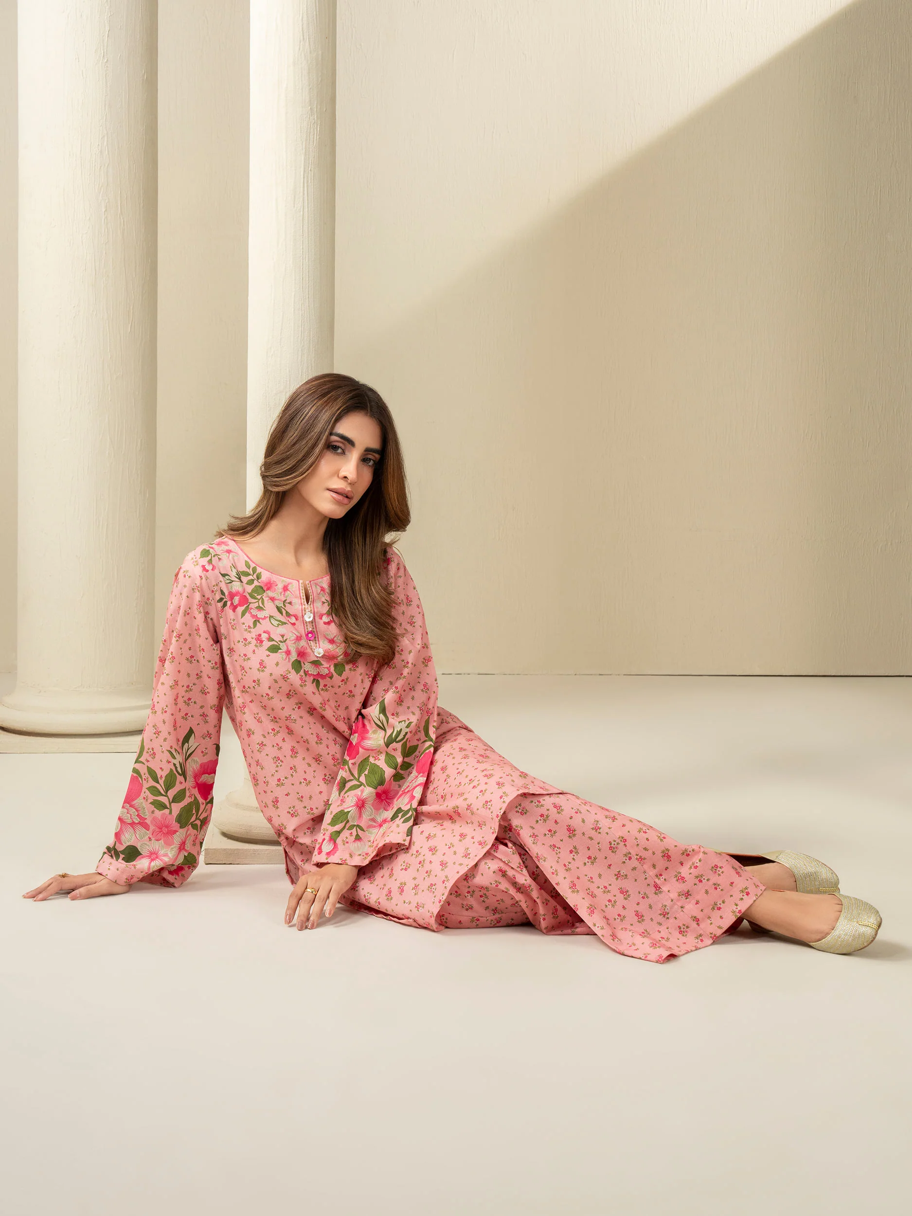 2 Piece Khaddar Suit-Printed (Unstitched) - Image 7