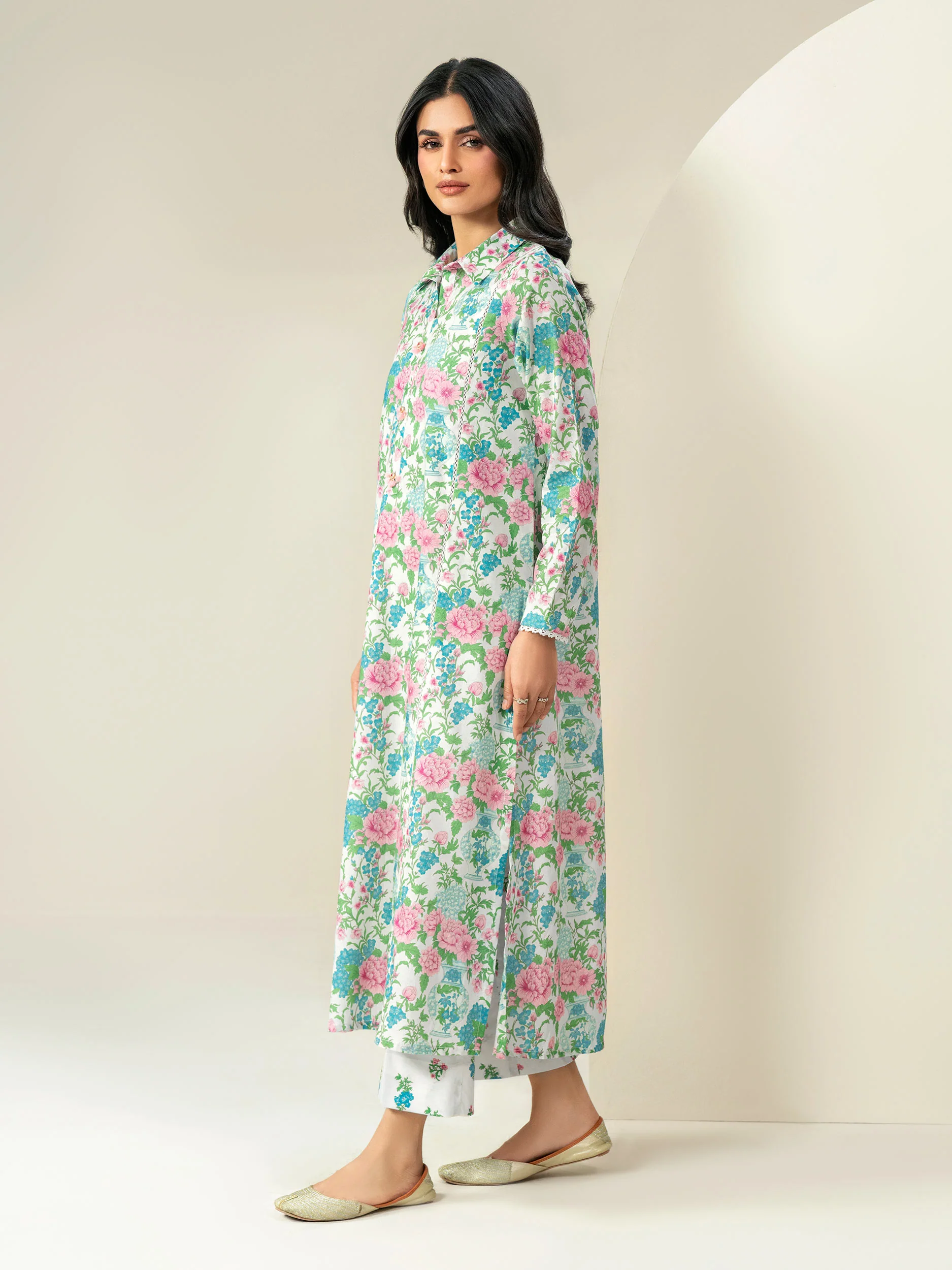 2 Piece Khaddar Suit-Printed (Unstitched) - Image 3