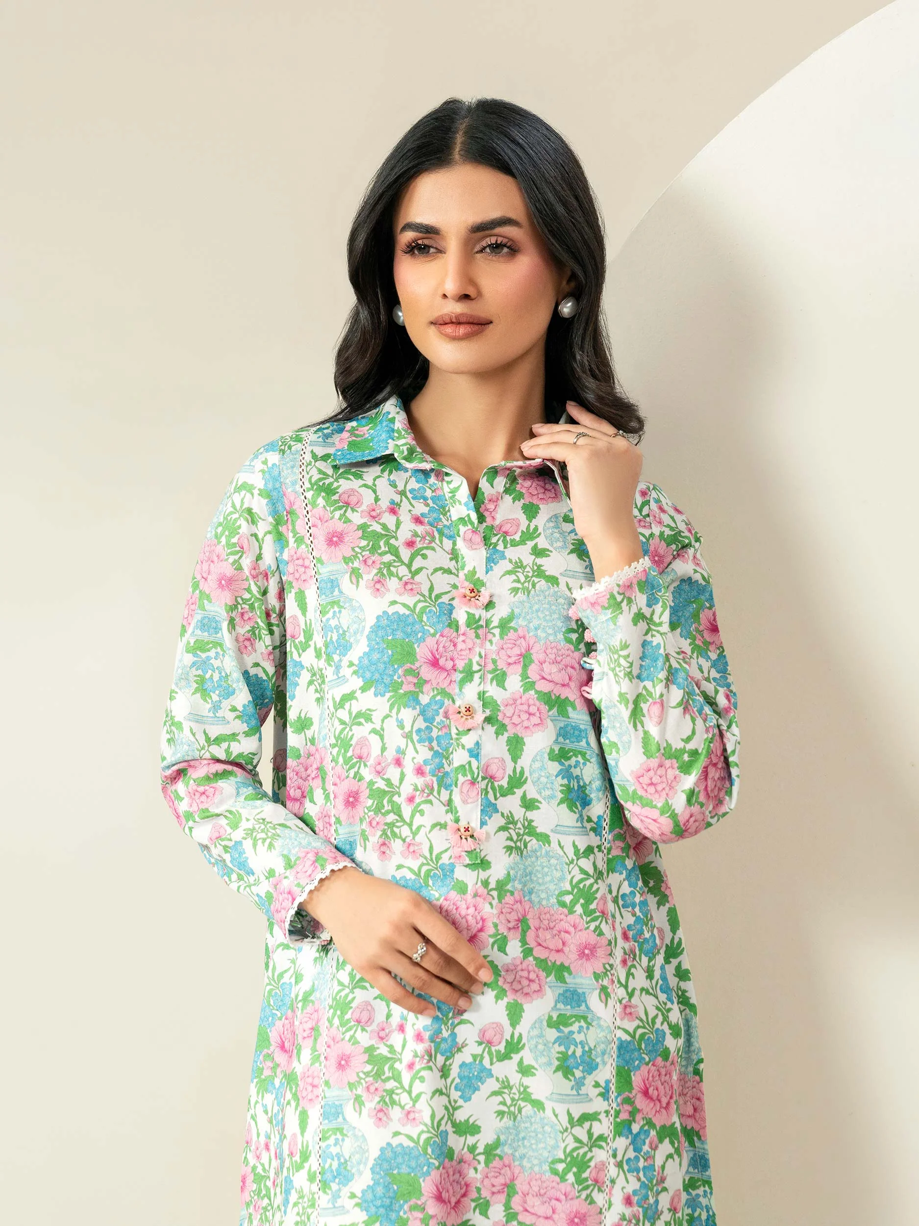 2 Piece Khaddar Suit-Printed (Unstitched) - Image 4