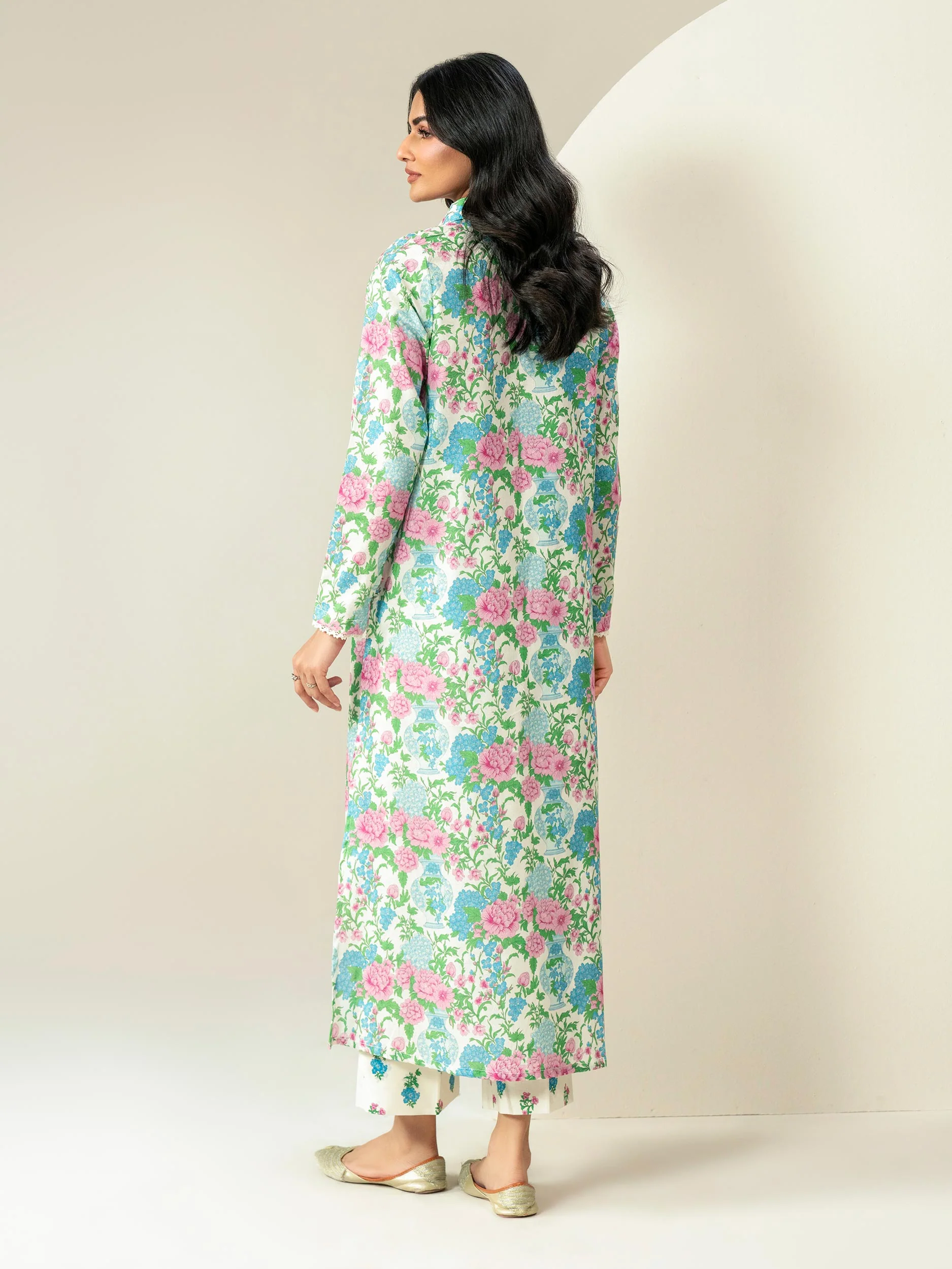 2 Piece Khaddar Suit-Printed (Unstitched) - Image 5