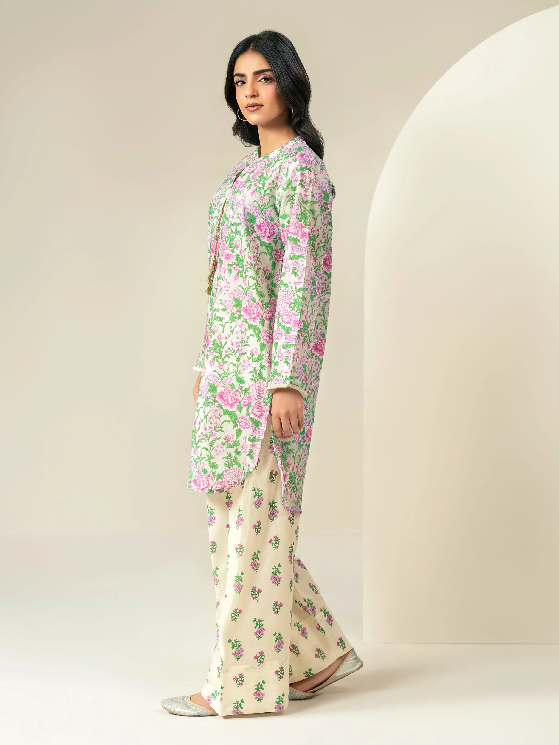 2 Piece Khaddar Suit-Printed (Unstitched) - Image 2