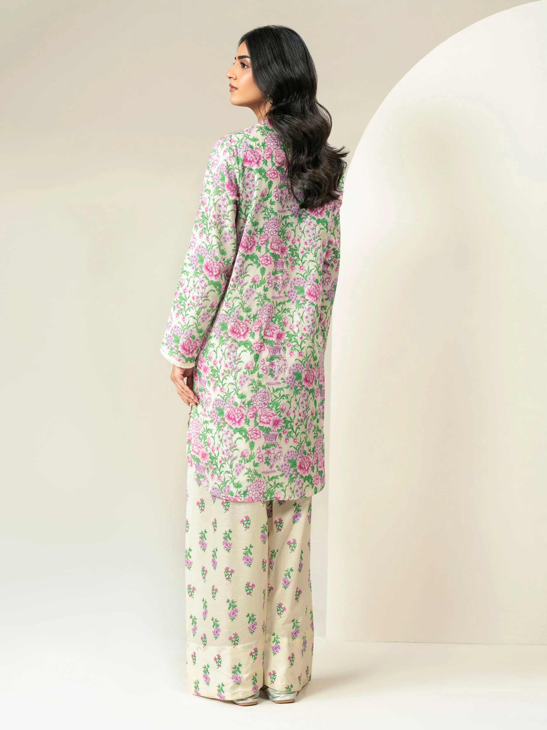 2 Piece Khaddar Suit-Printed (Unstitched) - Image 3