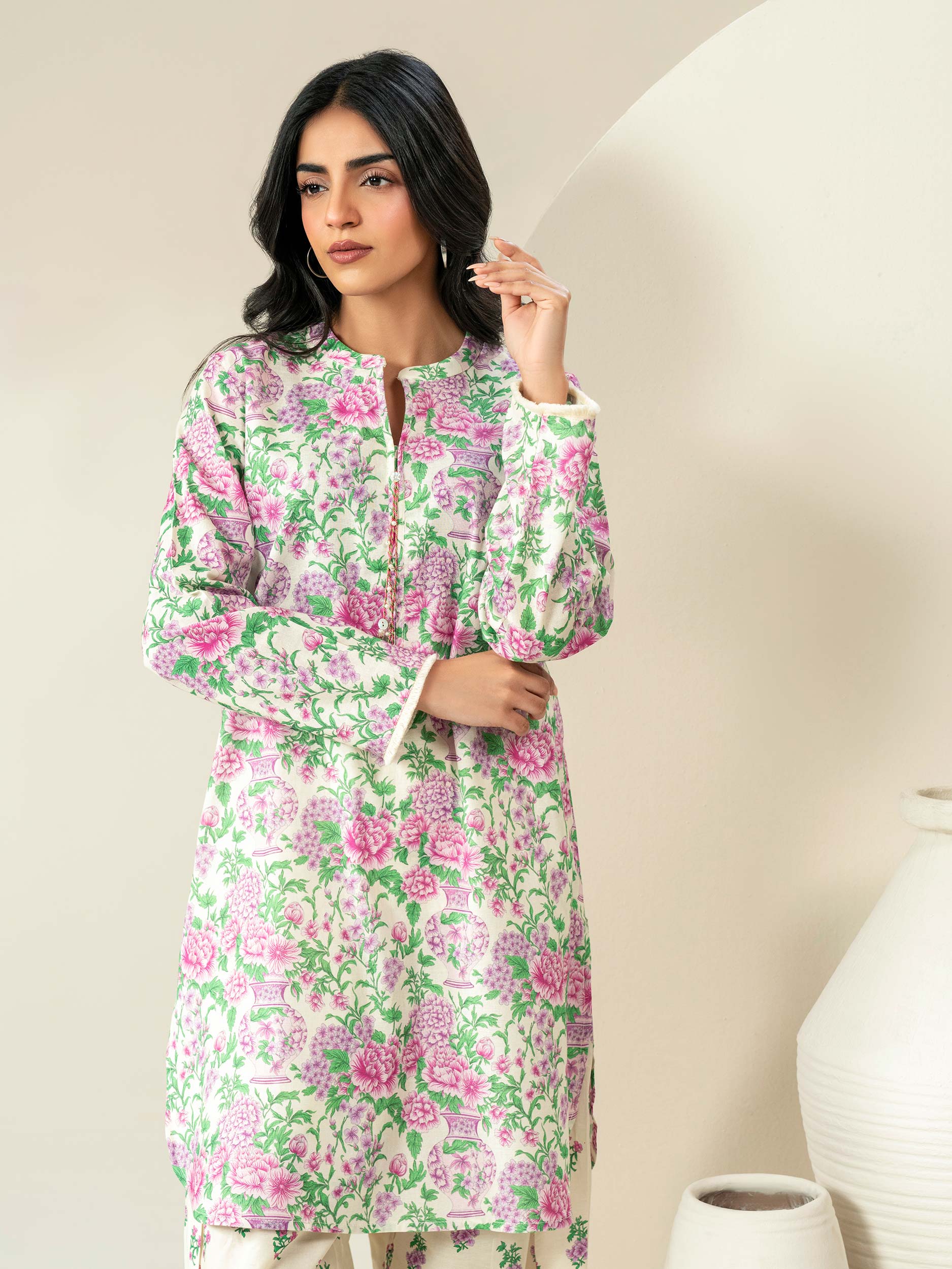 2 Piece Khaddar Suit-Printed (Unstitched) - Image 4
