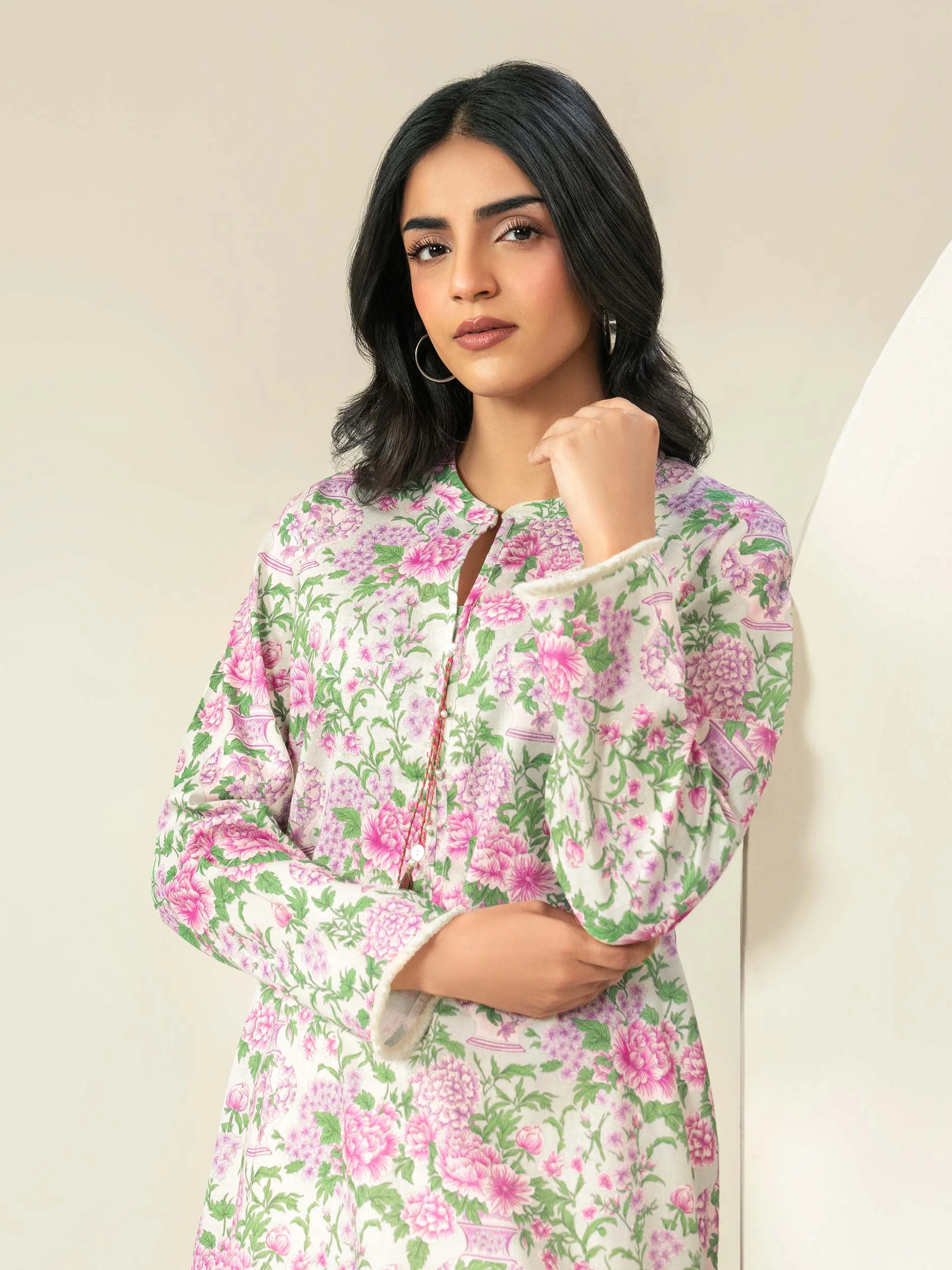2 Piece Khaddar Suit-Printed (Unstitched) - Image 5