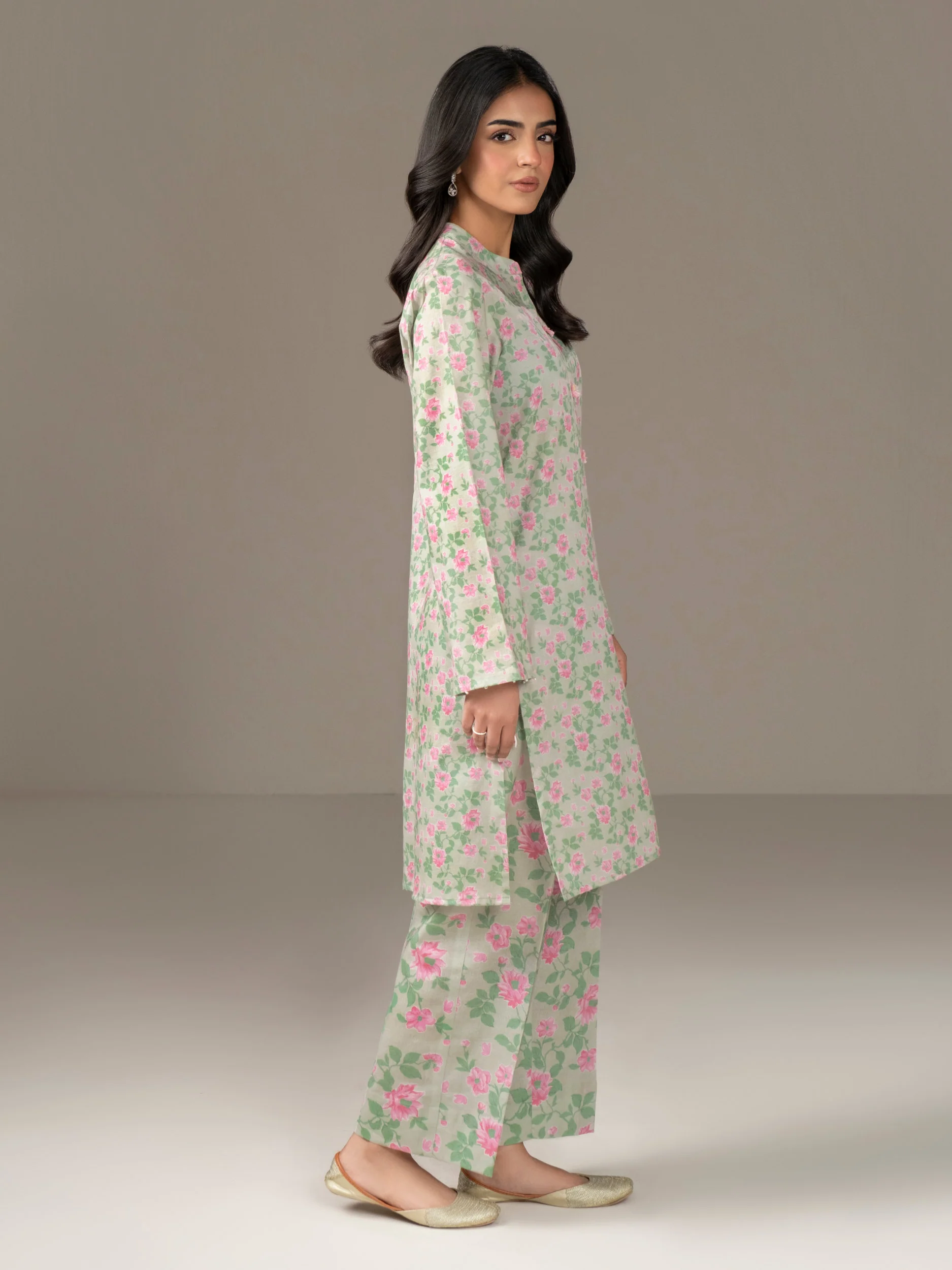 2 Piece Khaddar Suit-Printed (Unstitched) - Image 3