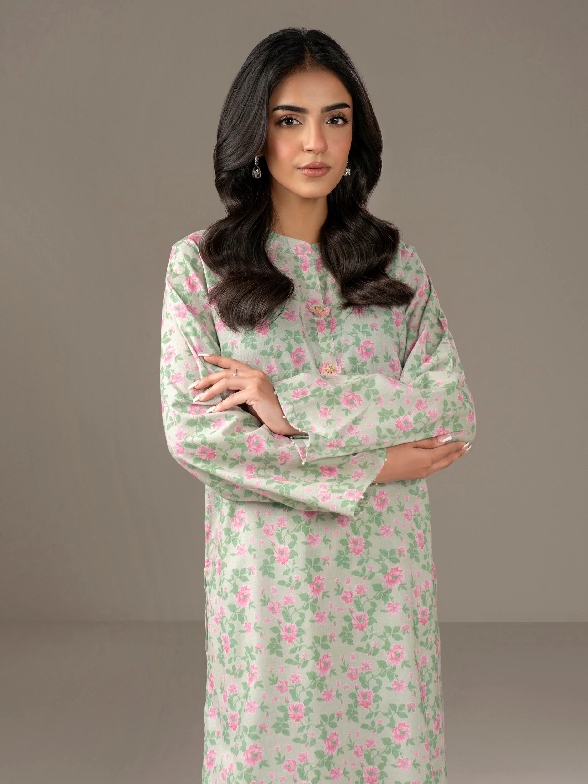 2 Piece Khaddar Suit-Printed (Unstitched) - Image 5