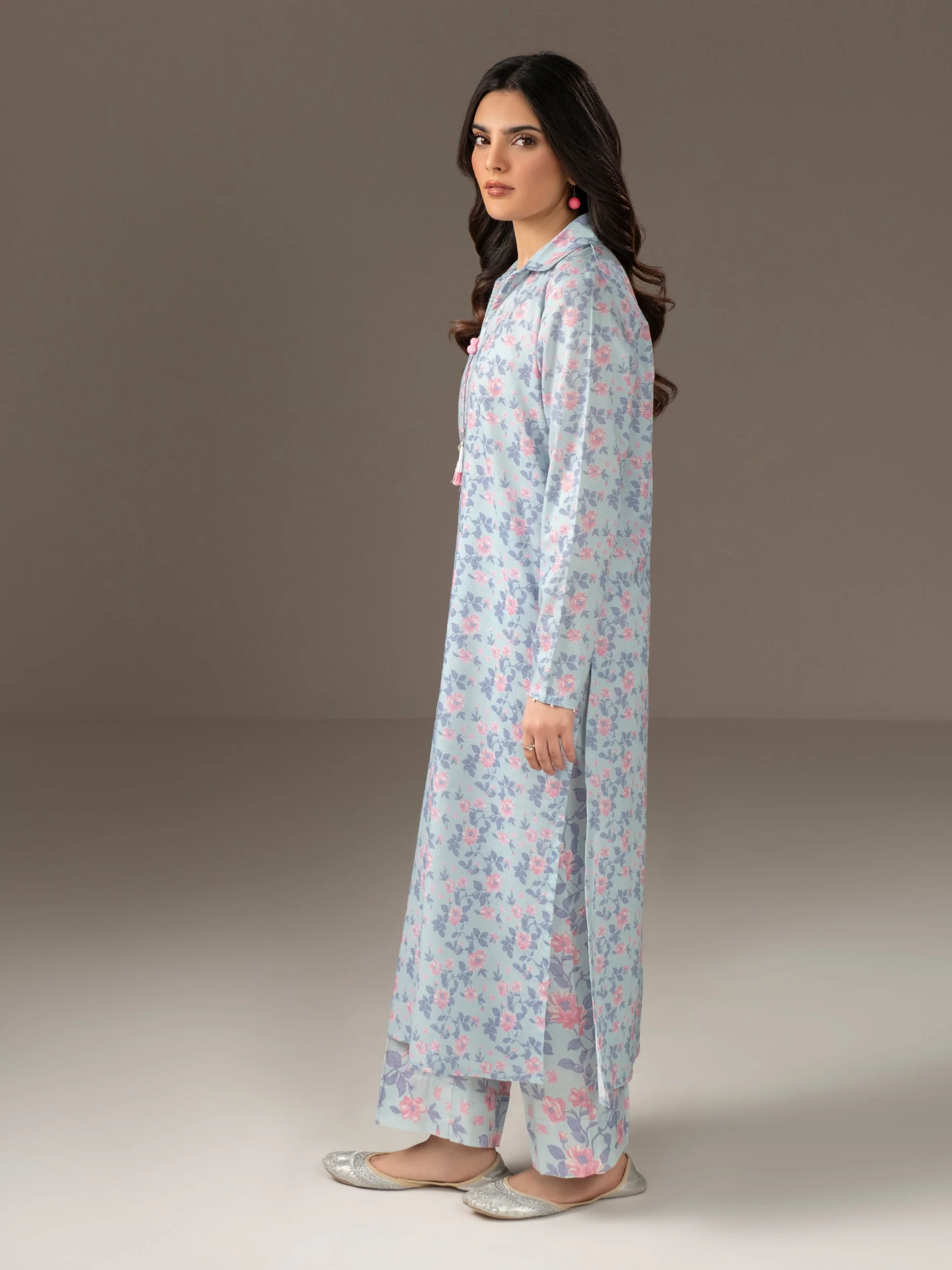 2 Piece Khaddar Suit-Printed (Unstitched) - Image 3