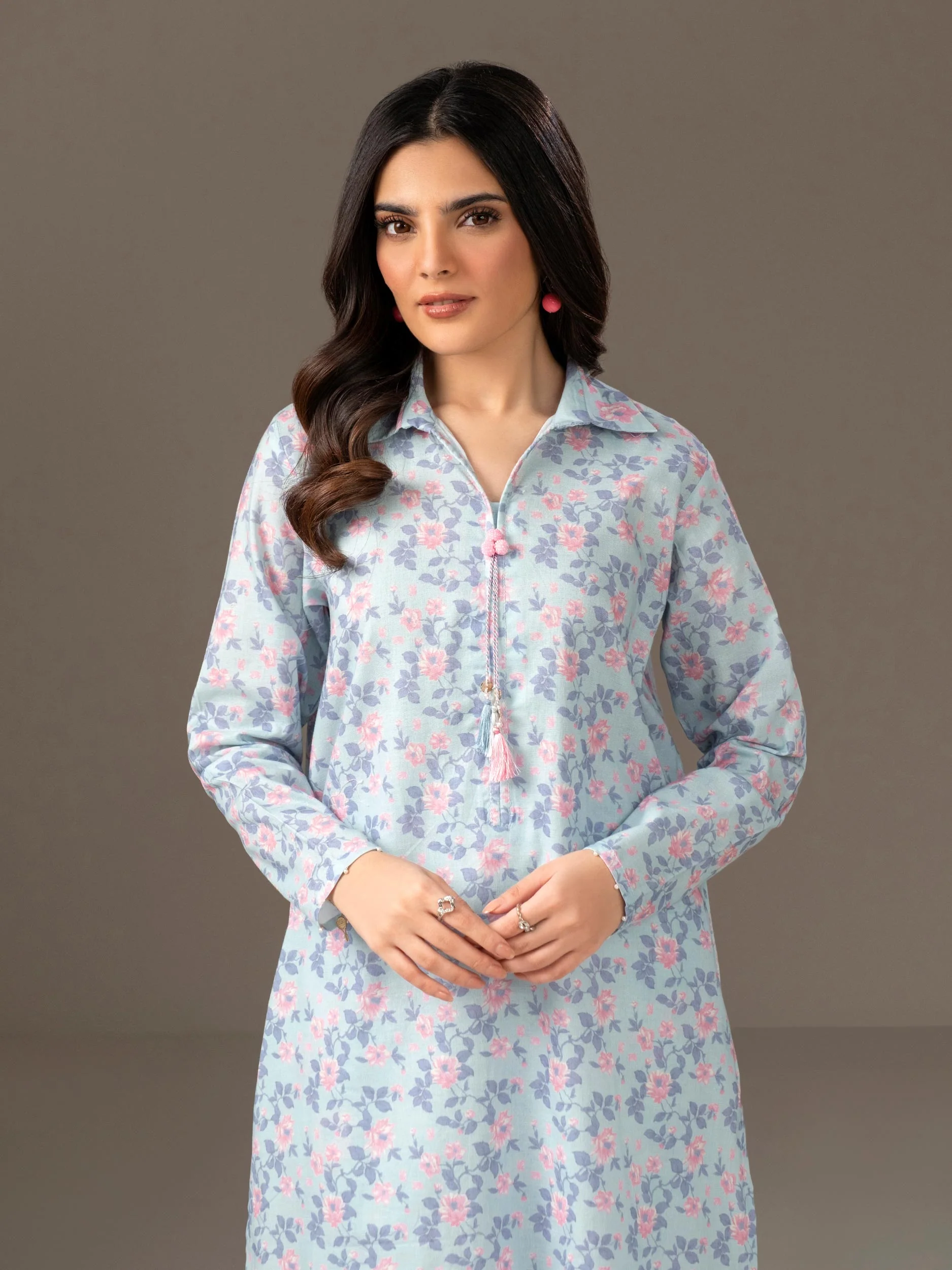 2 Piece Khaddar Suit-Printed (Unstitched) - Image 5