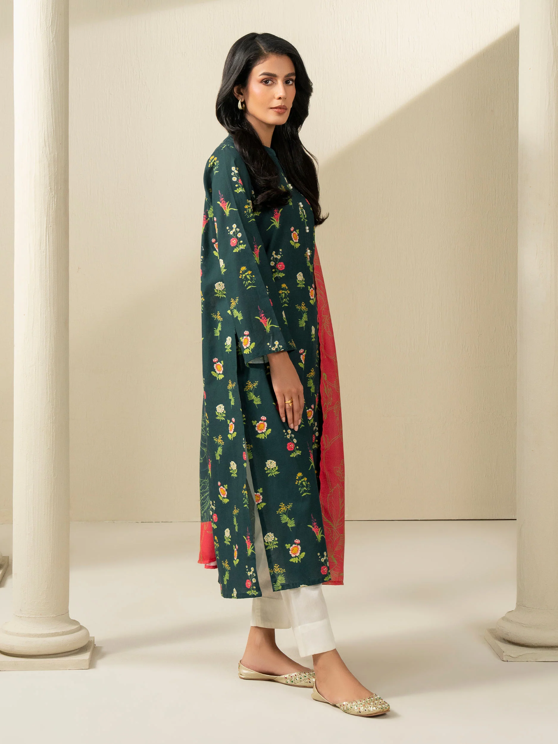 2 Piece Khaddar Suit-Printed (Unstitched) - Image 3
