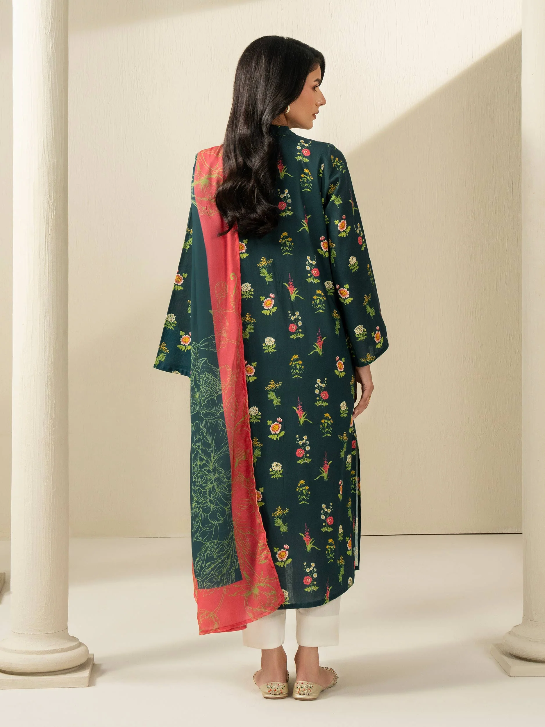 2 Piece Khaddar Suit-Printed (Unstitched) - Image 5