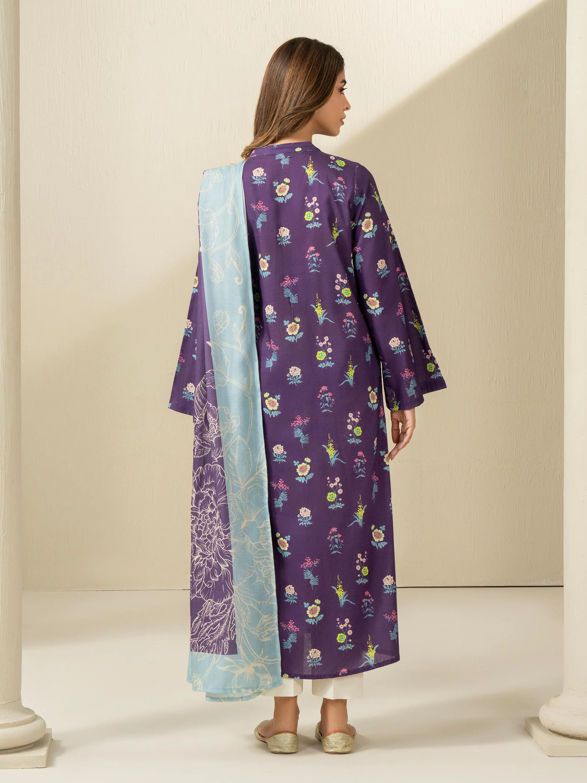 2 Piece Khaddar Suit-Printed (Unstitched) - Image 5