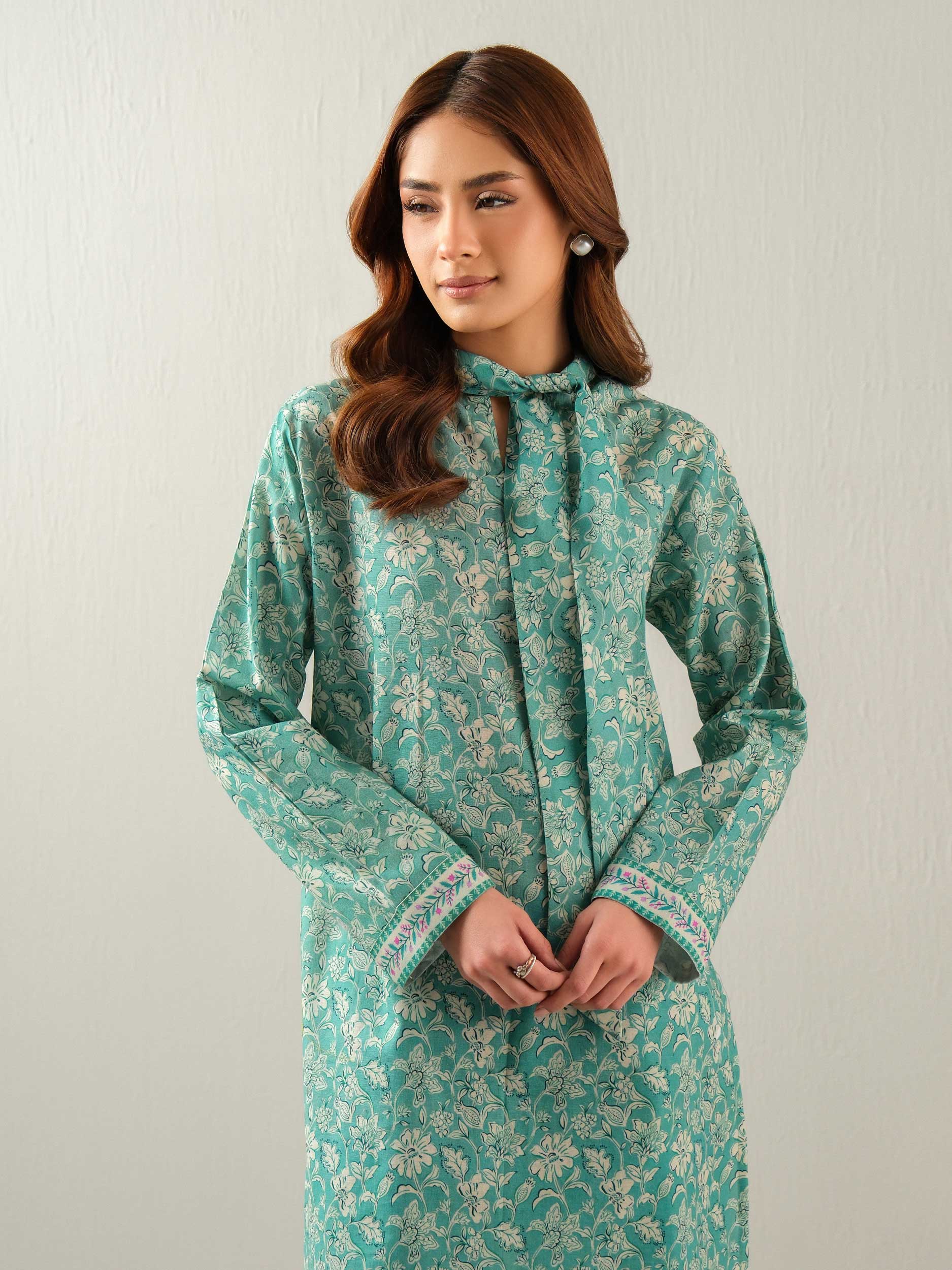 2 Piece Khaddar Suit-Printed (Unstitched) - Image 5