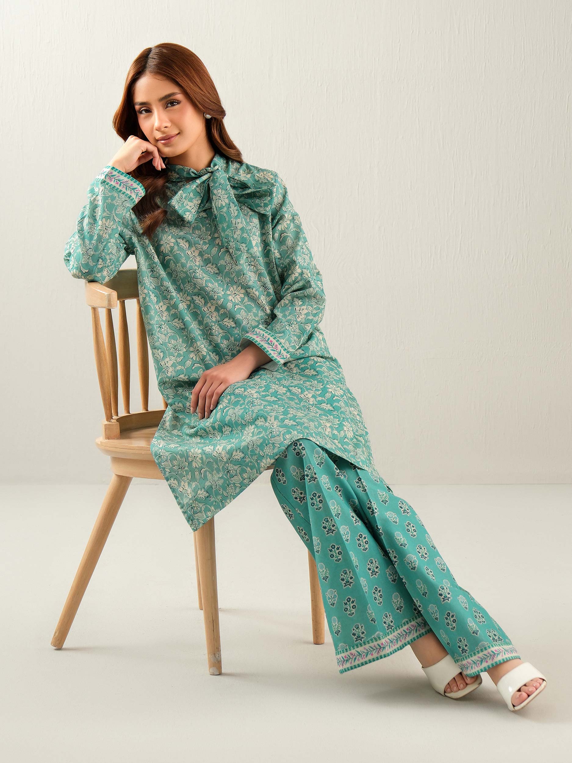 2 Piece Khaddar Suit-Printed (Unstitched) - Image 6
