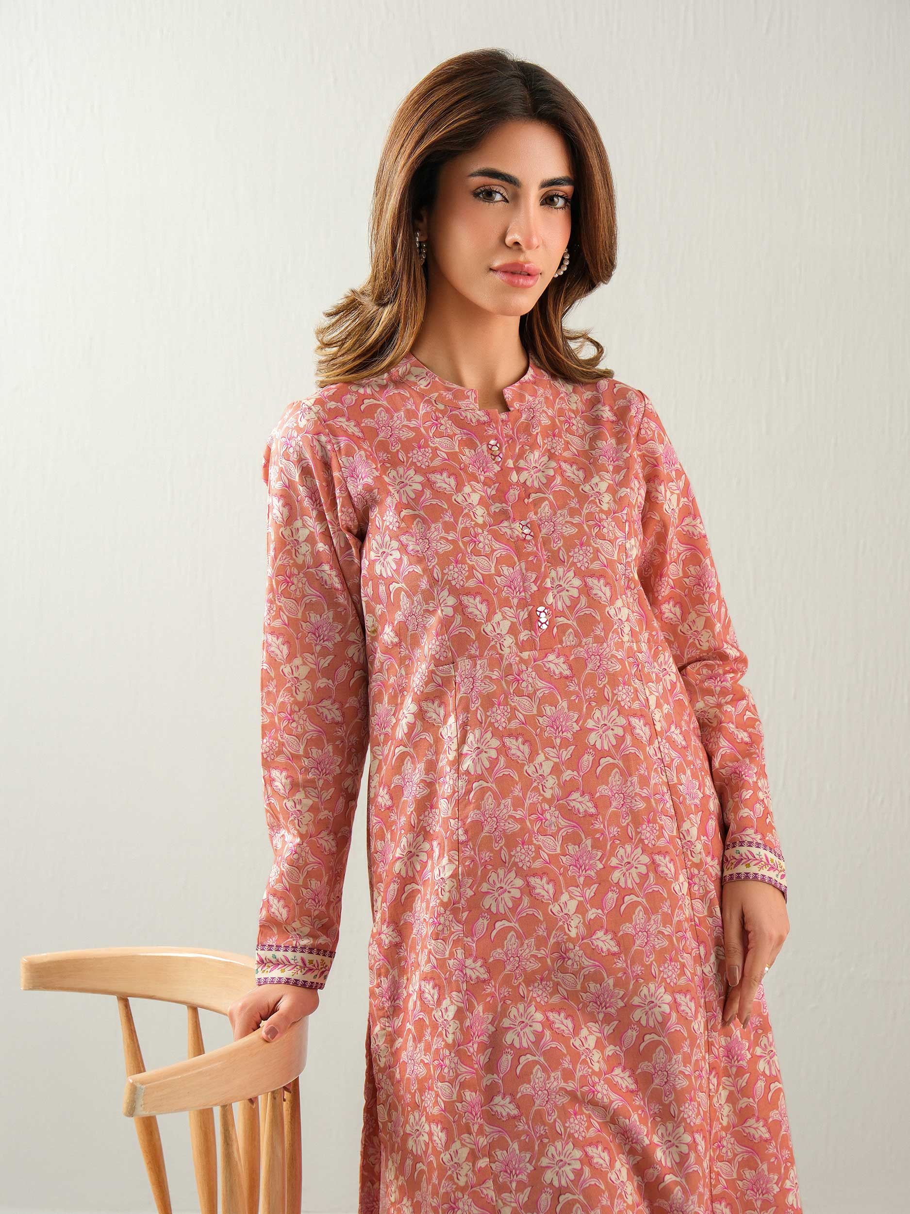 2 Piece Khaddar Suit-Printed (Unstitched) - Image 6