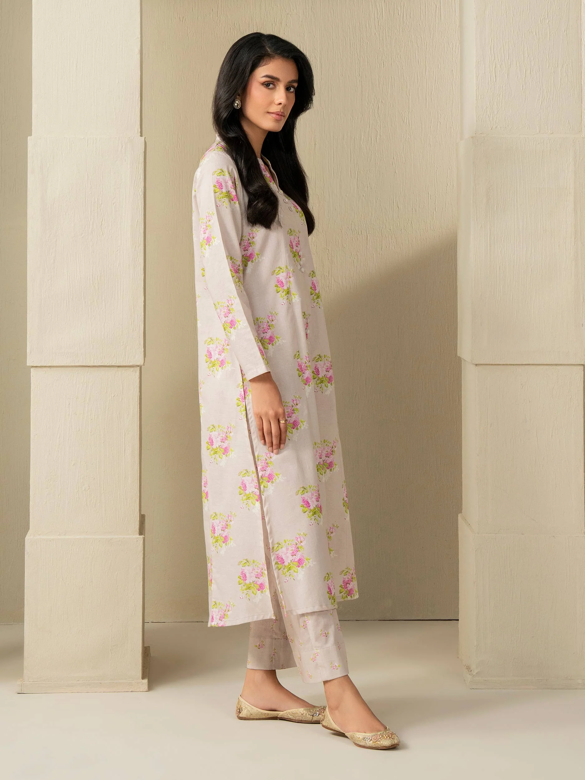 2 Piece Khaddar Suit-Printed (Unstitched) - Image 3